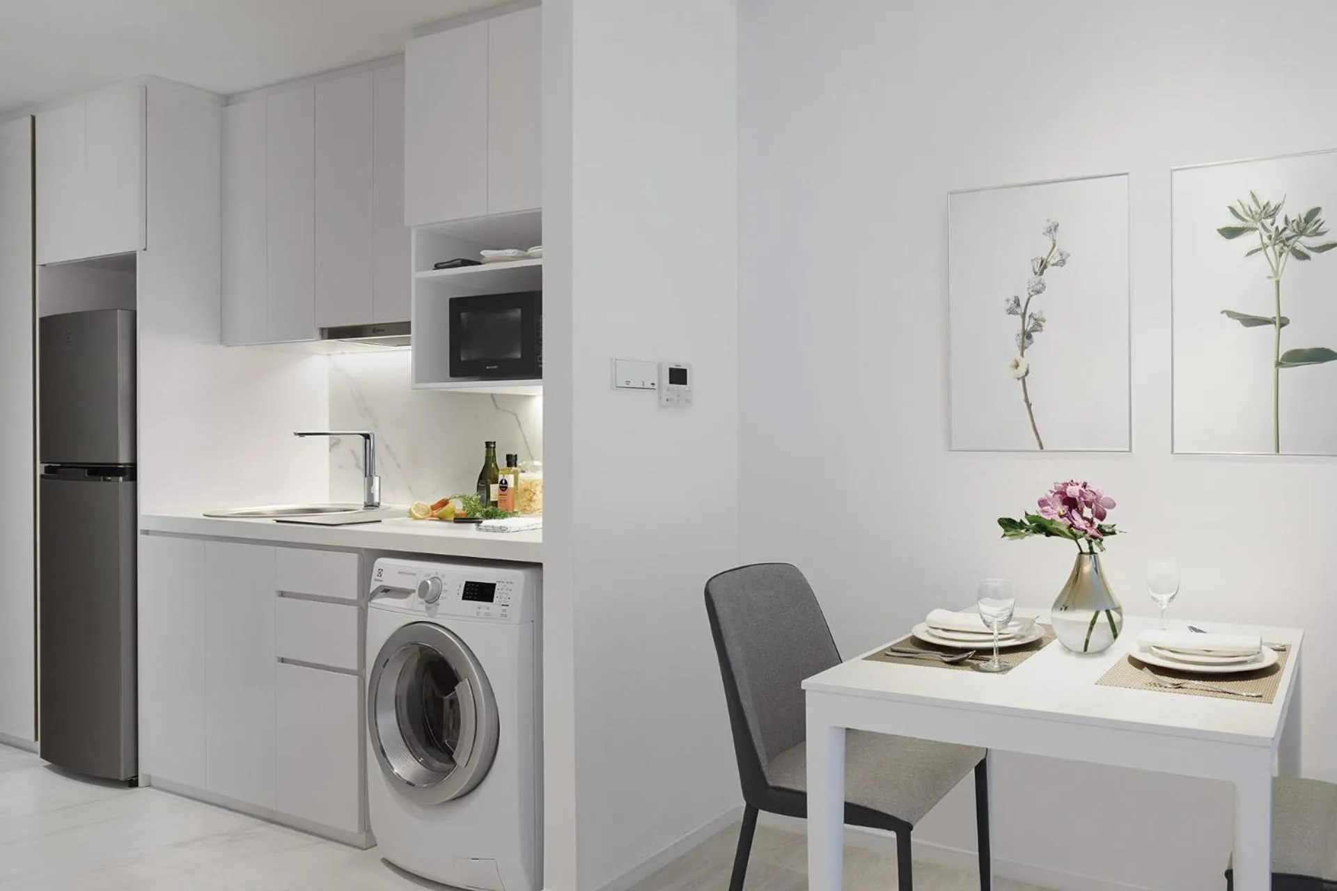 Kitchen or kitchenette in Somerset Maison Asoke Bangkok