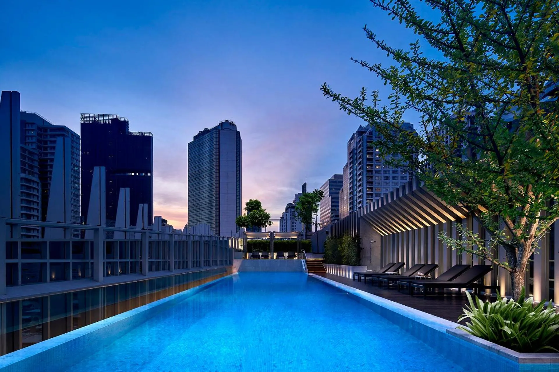 Swimming pool in Somerset Maison Asoke Bangkok