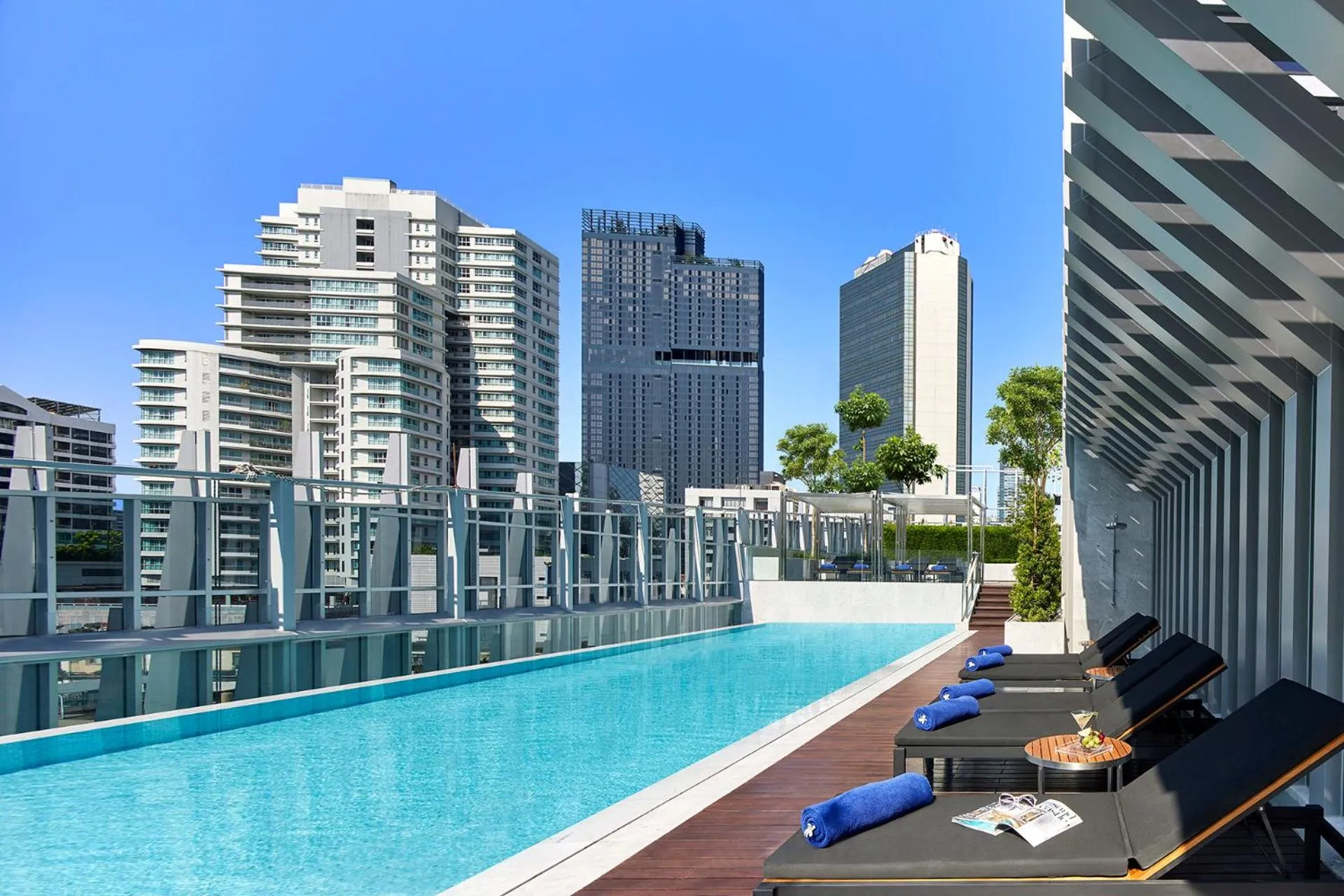 Swimming pool in Somerset Maison Asoke Bangkok