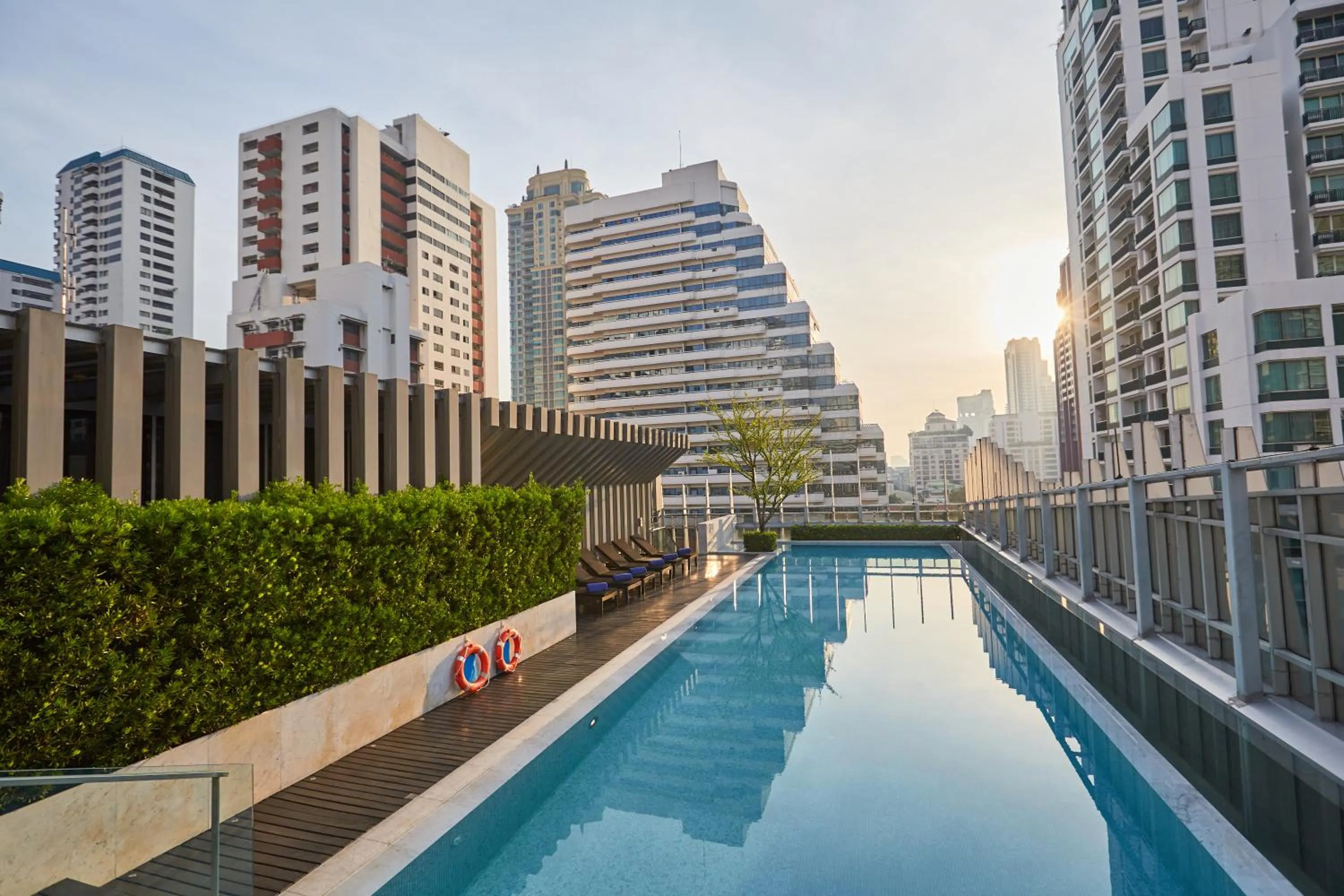 Swimming pool in Somerset Maison Asoke Bangkok