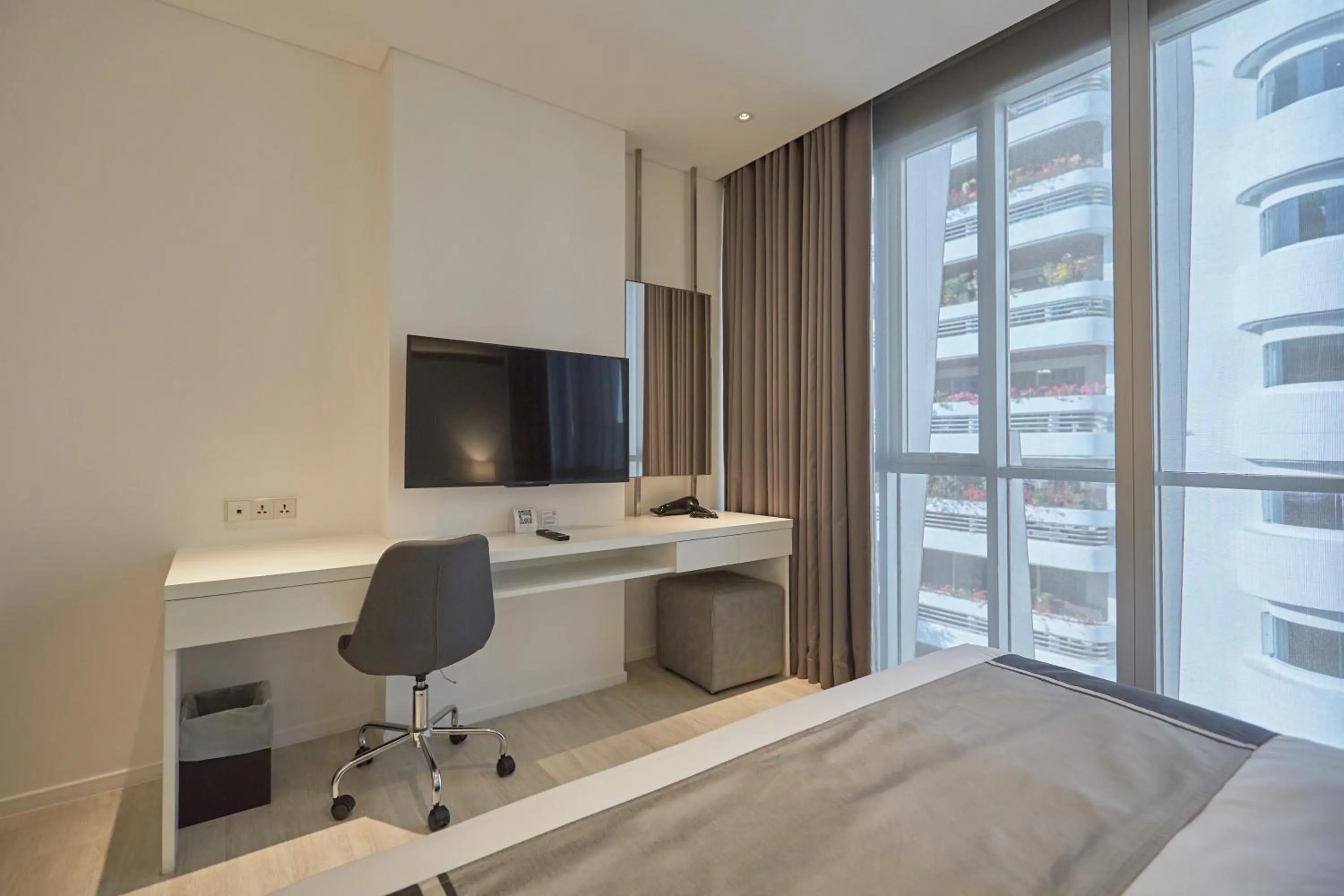 Living room in Somerset Maison Asoke Bangkok