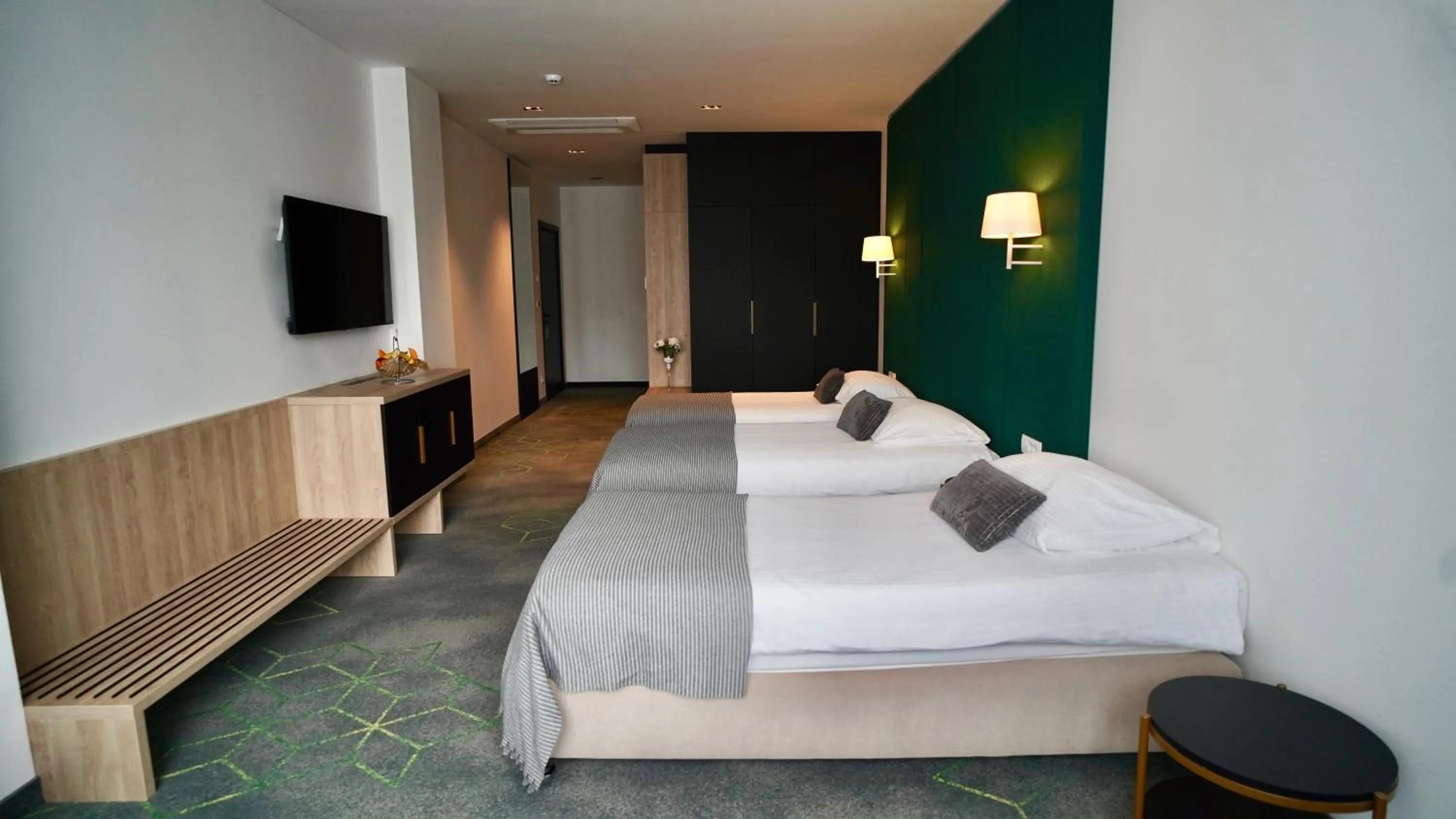 Bed in Hotel Diplomat