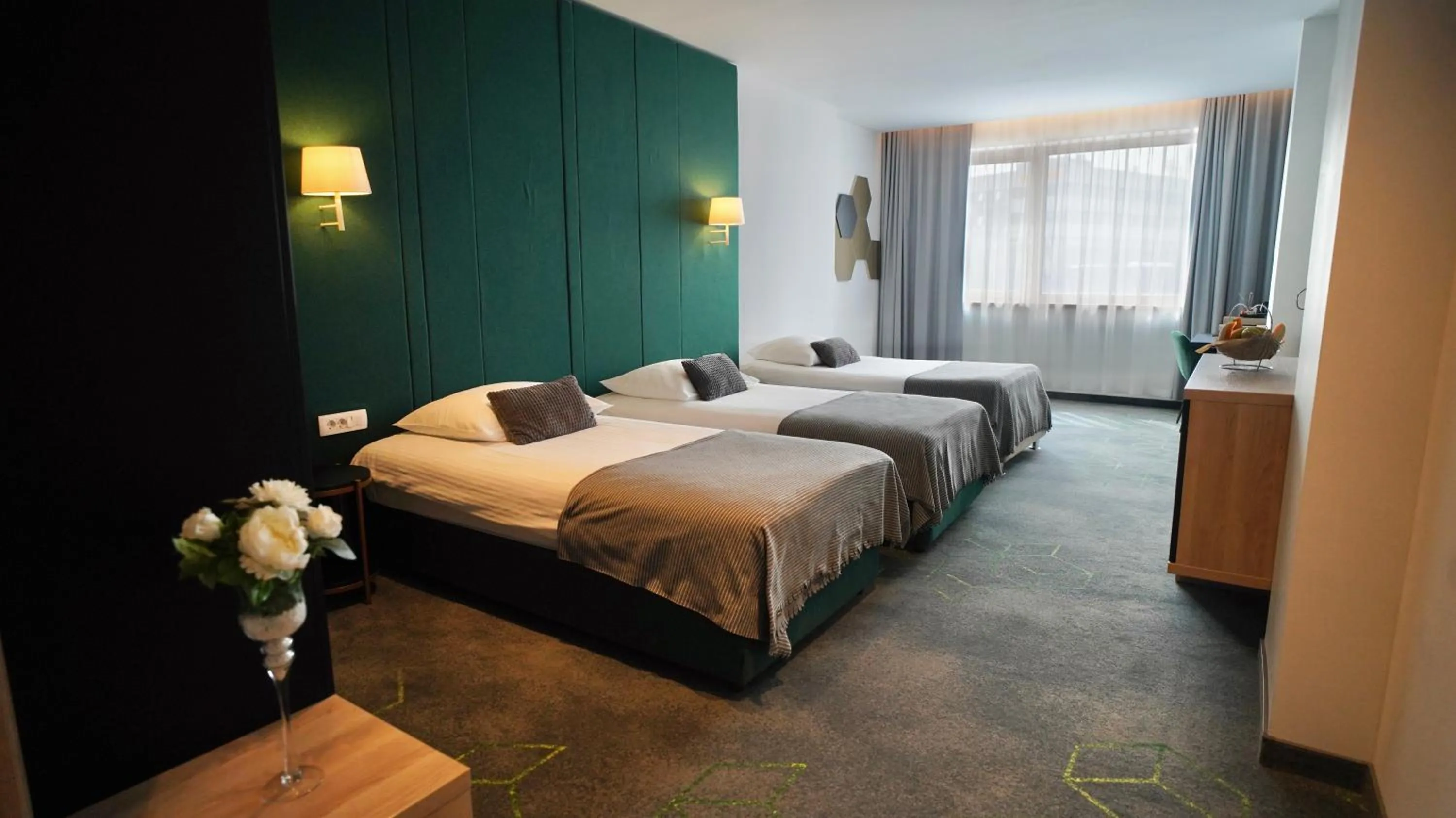 Bed in Hotel Diplomat