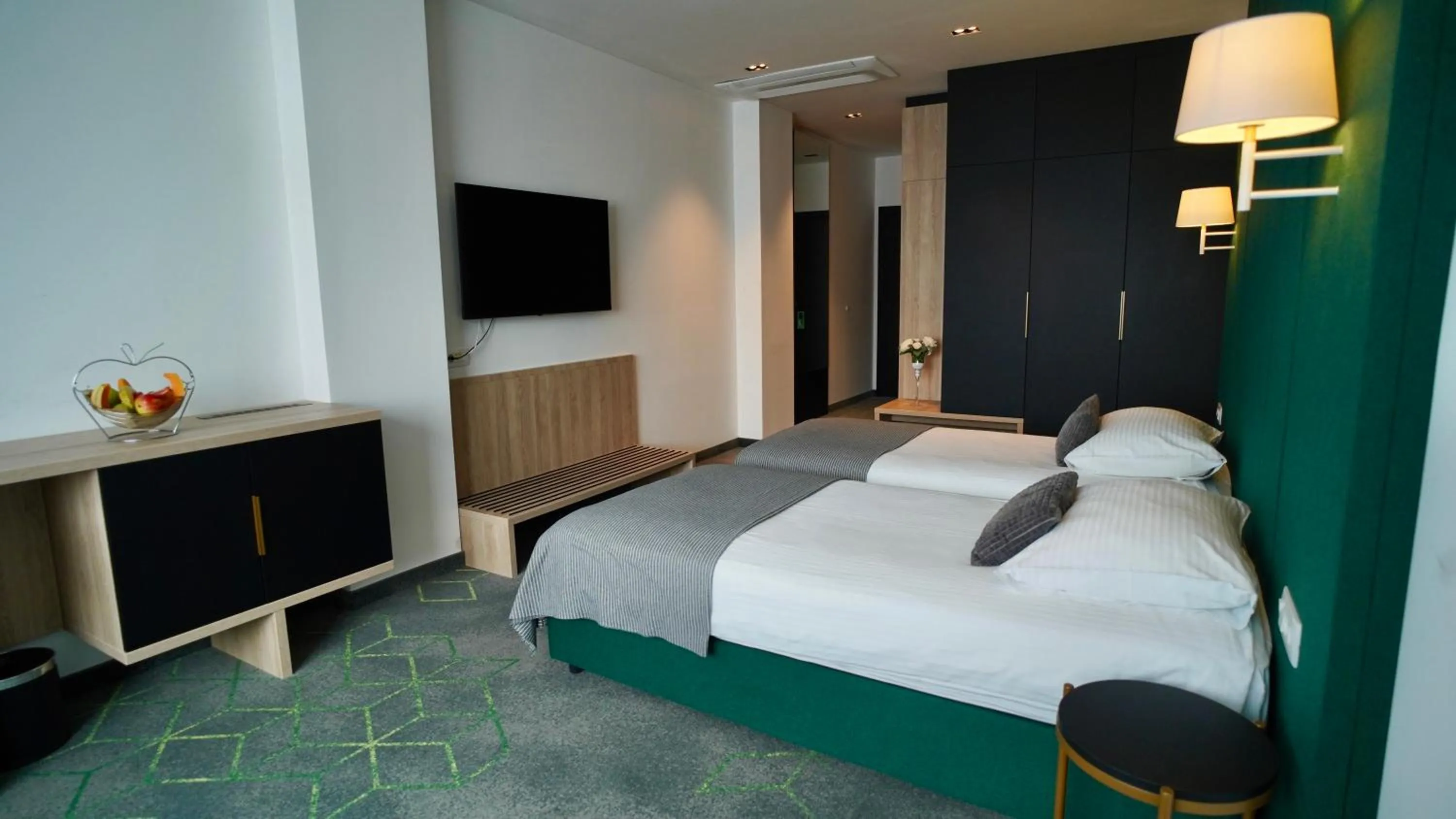 Bed in Hotel Diplomat