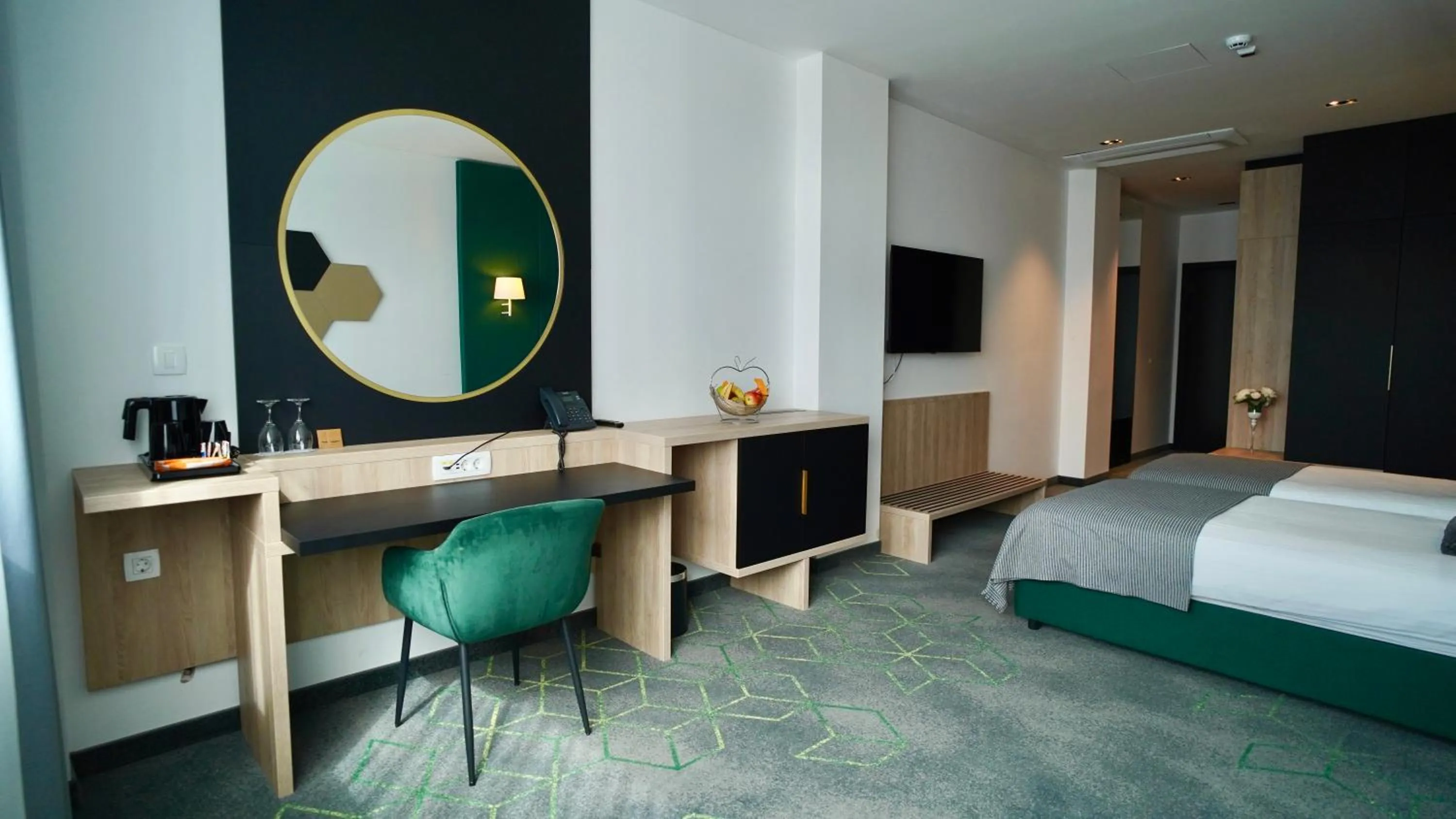 Bed in Hotel Diplomat