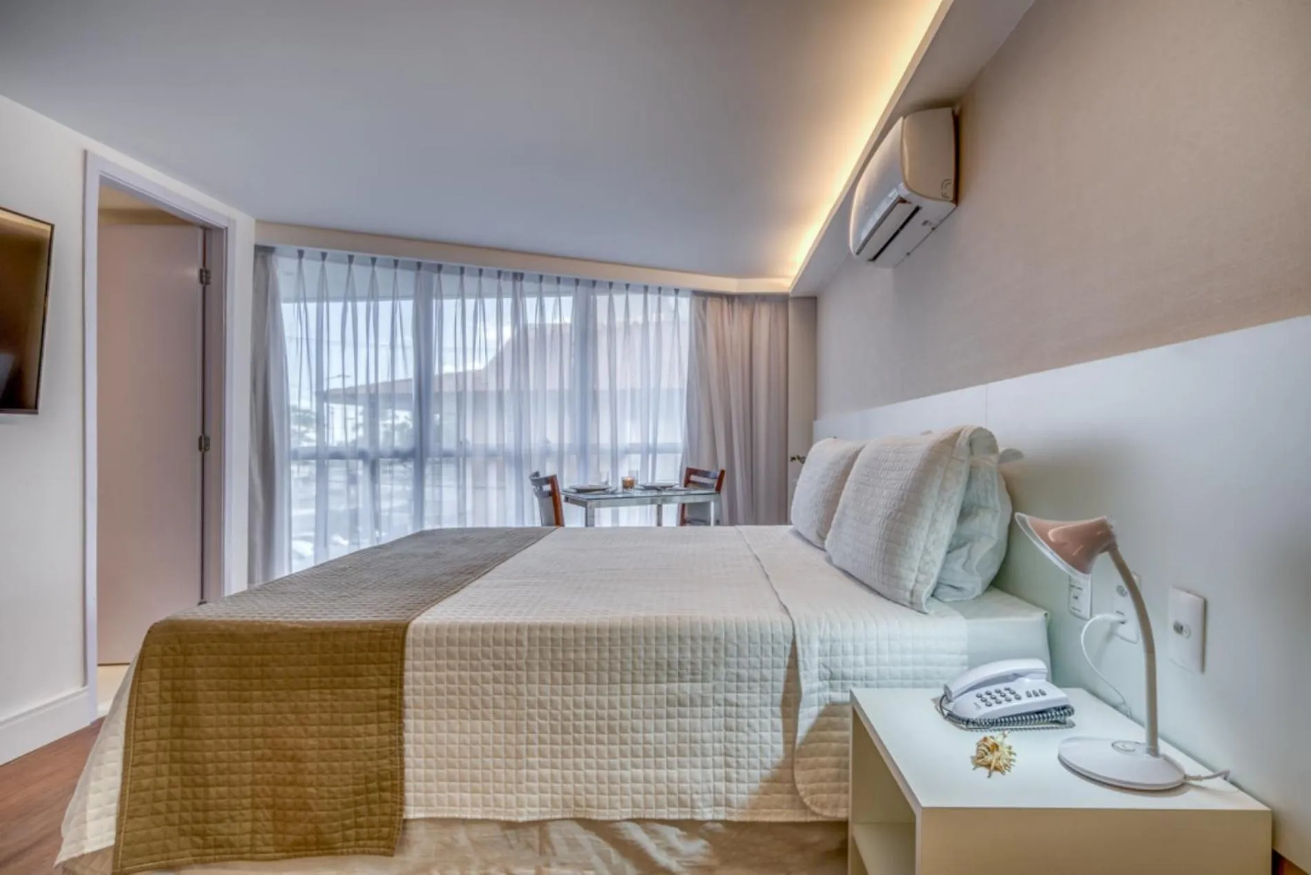 Bed in Hotel Brisa Suítes Pajuçara