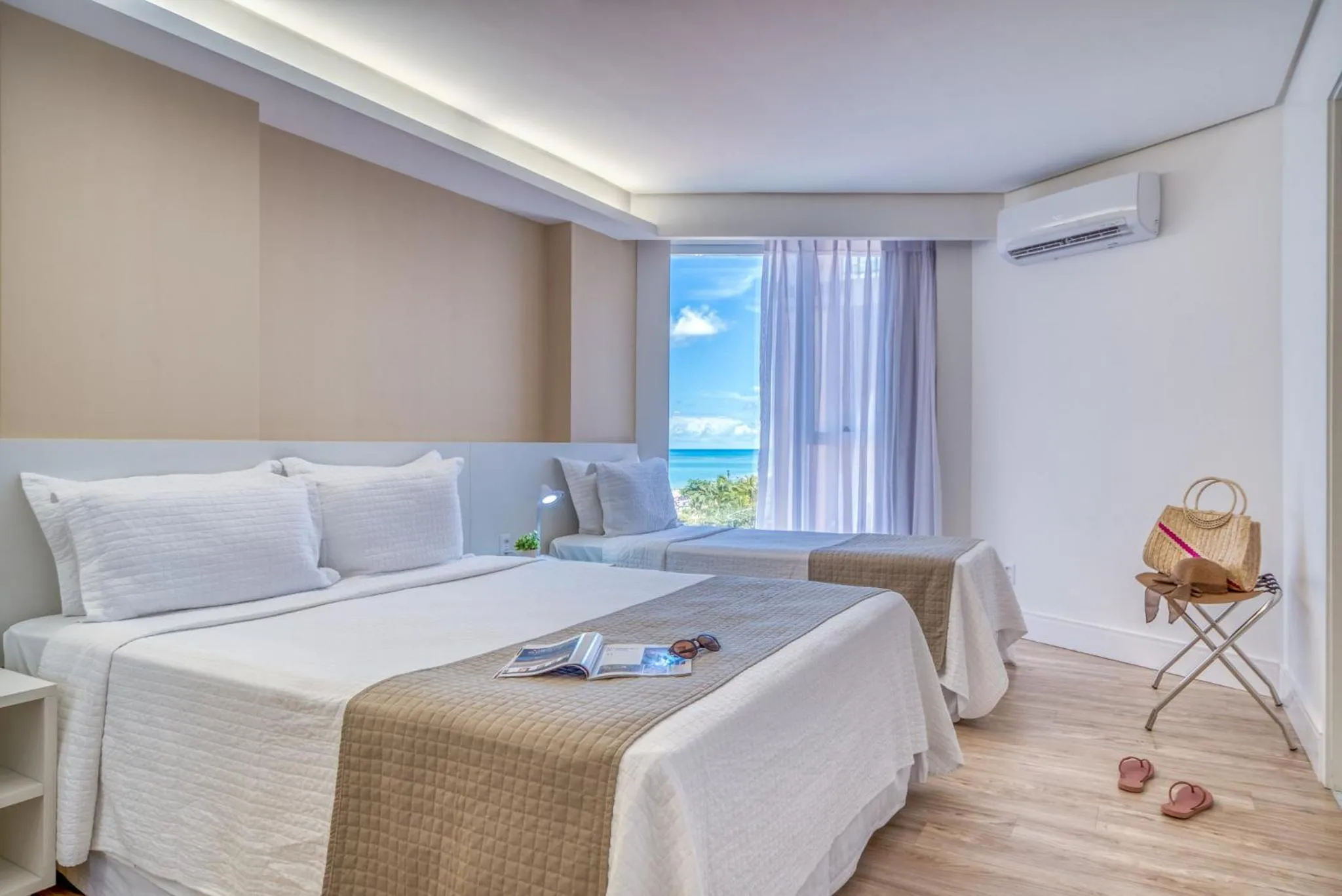 Bed in Hotel Brisa Suítes Pajuçara