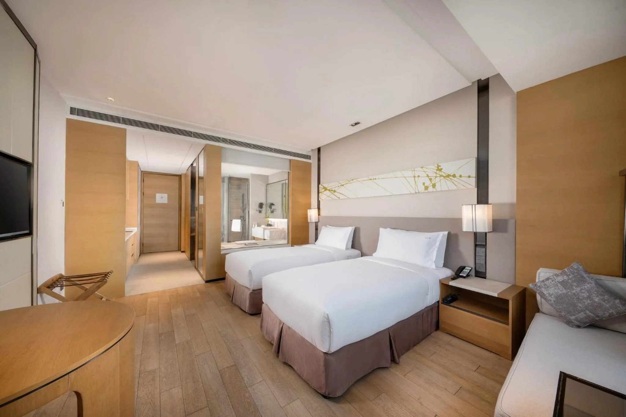 Photo of the whole room, Bed in Holiday Inn Nanjing Harbour by IHG