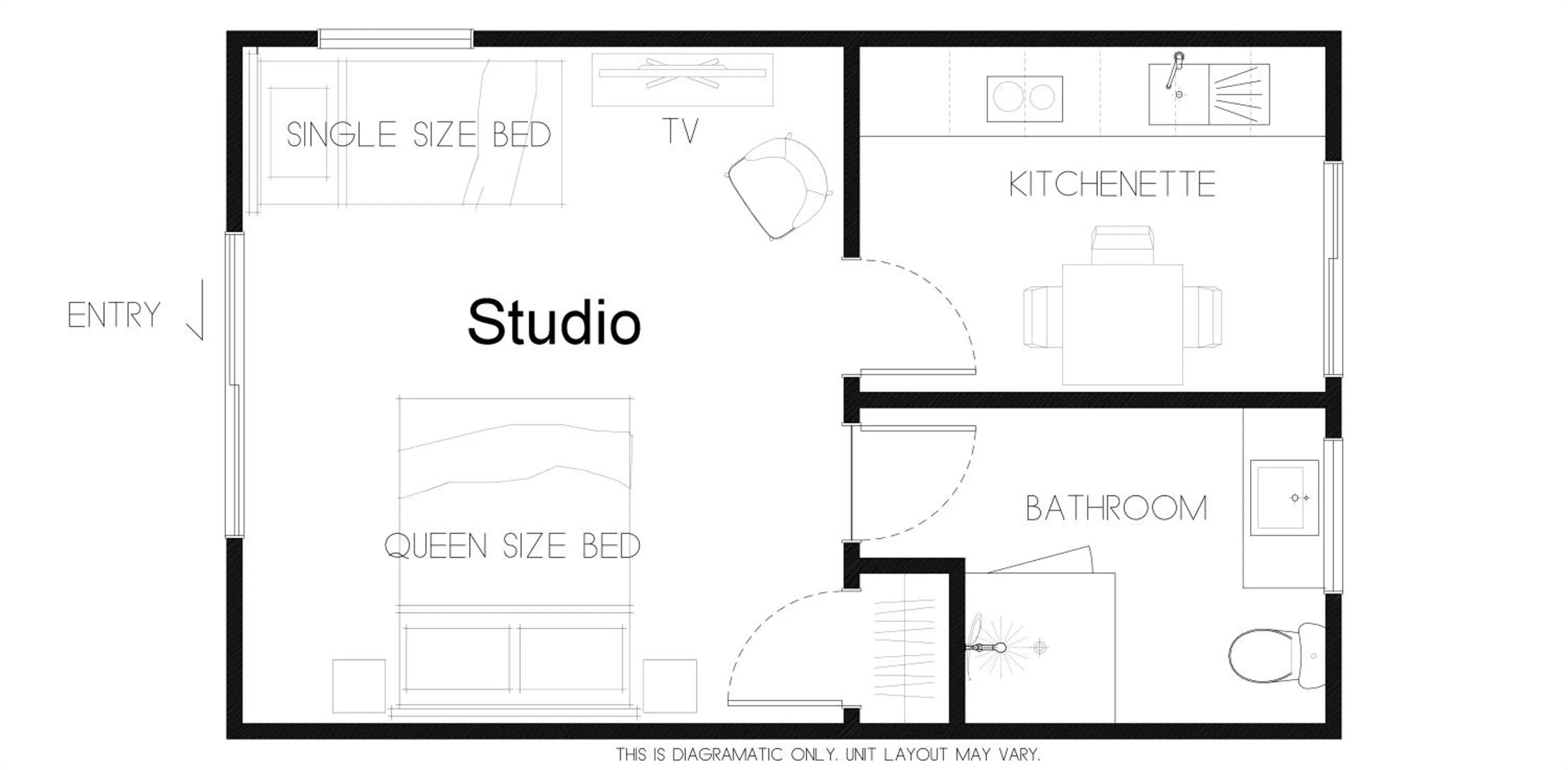 Floor plan in Summit Motor Lodge