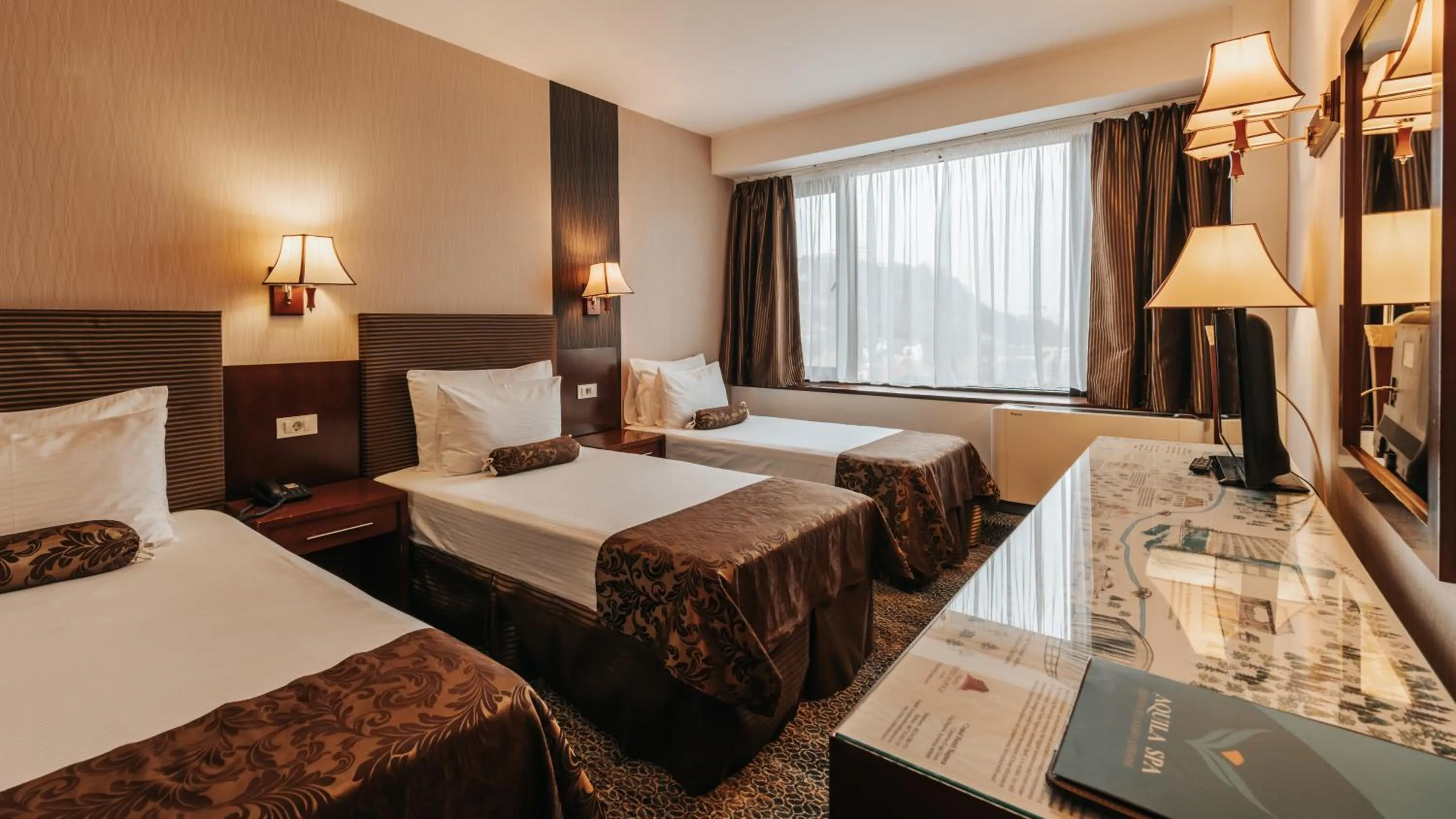 Bed in Grand Hotel Napoca