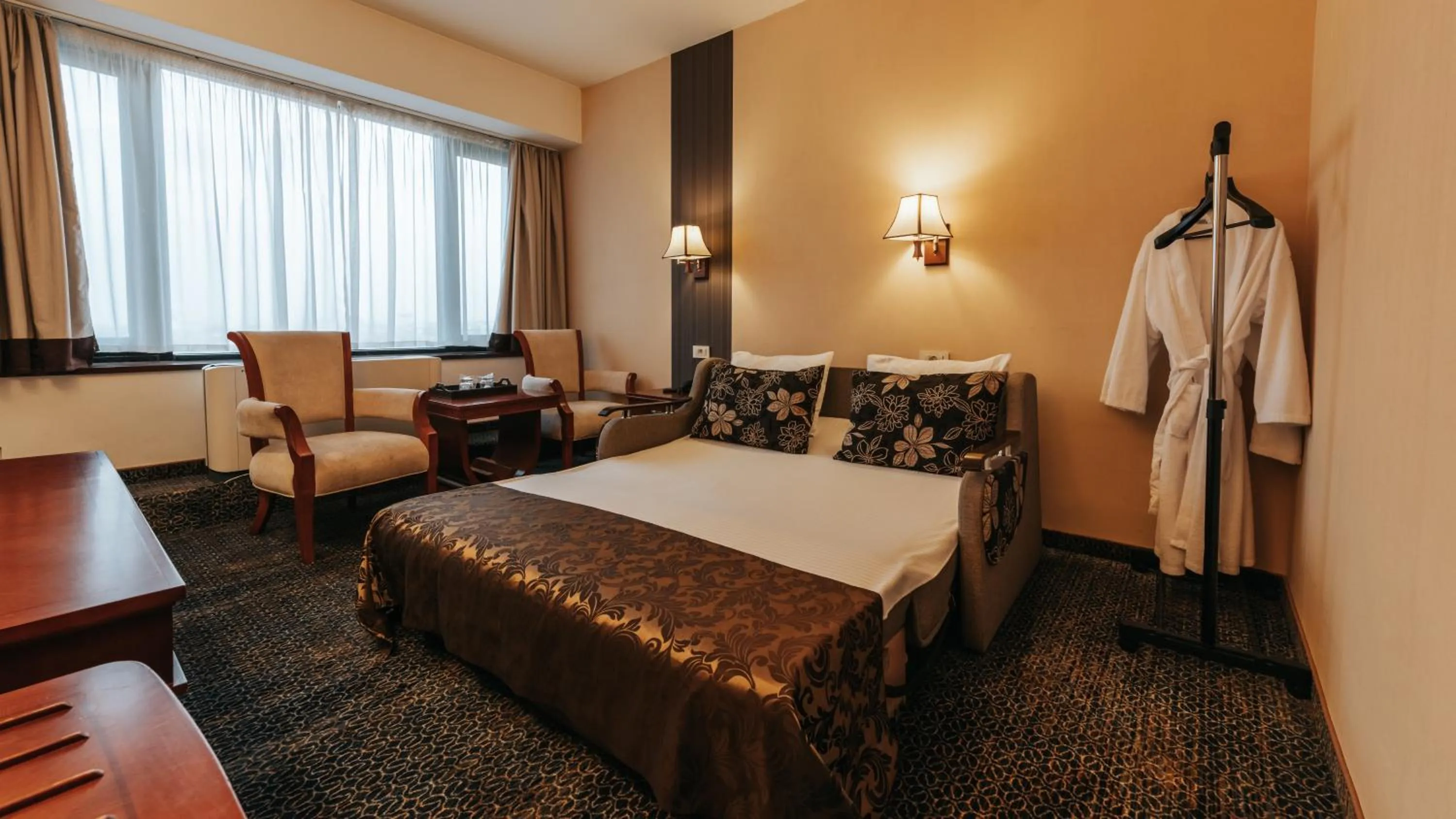 Bed in Grand Hotel Napoca