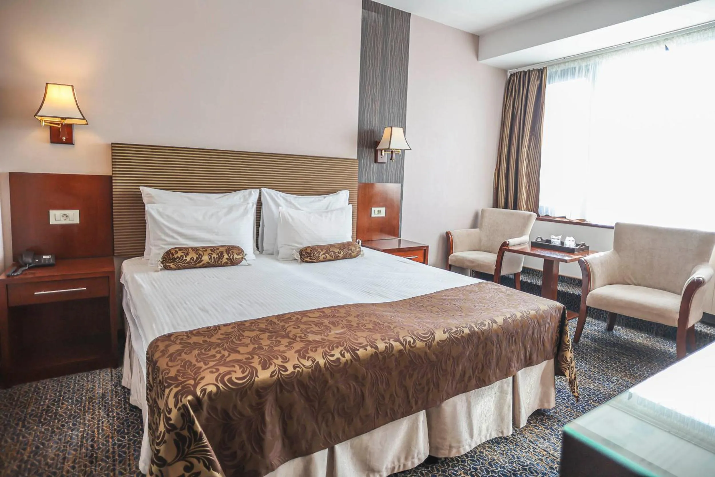 Bed in Grand Hotel Napoca