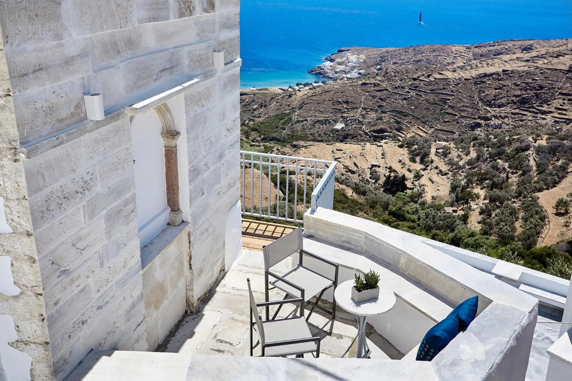 Balcony/Terrace in Living Theros Luxury Suites