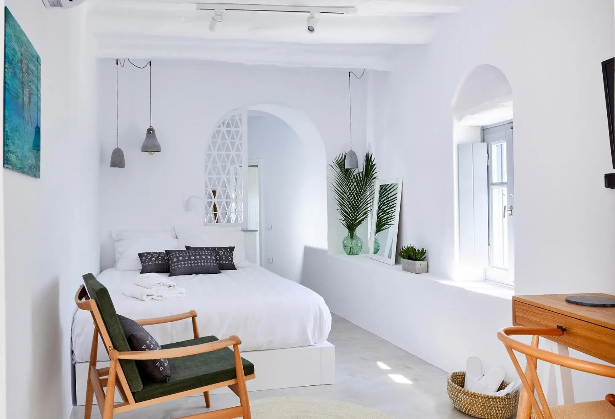 Premium Sea View in Living Theros Luxury Suites Premium Sea View in Living Theros Luxury Suites