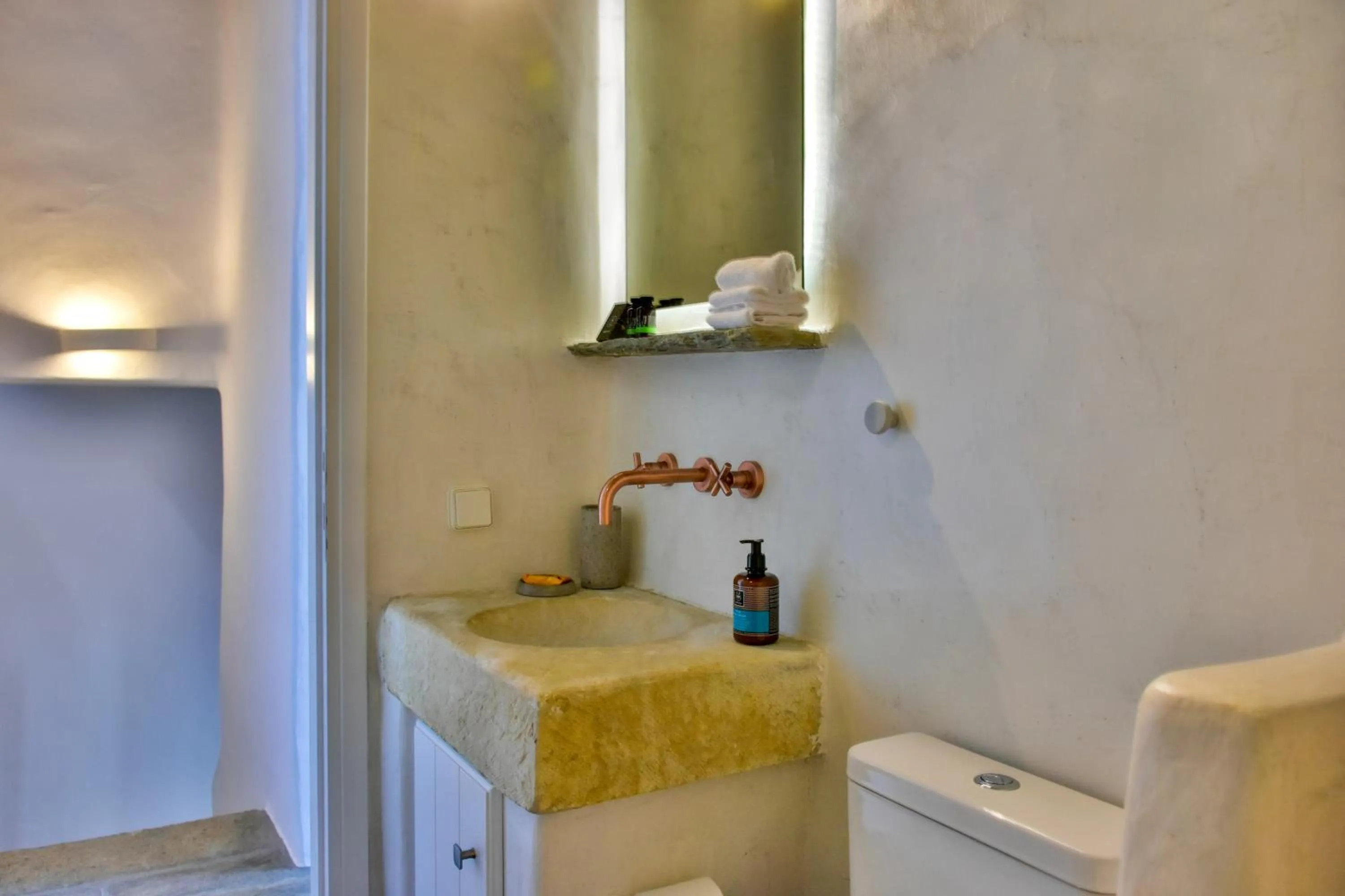 Bathroom in Living Theros Luxury Suites