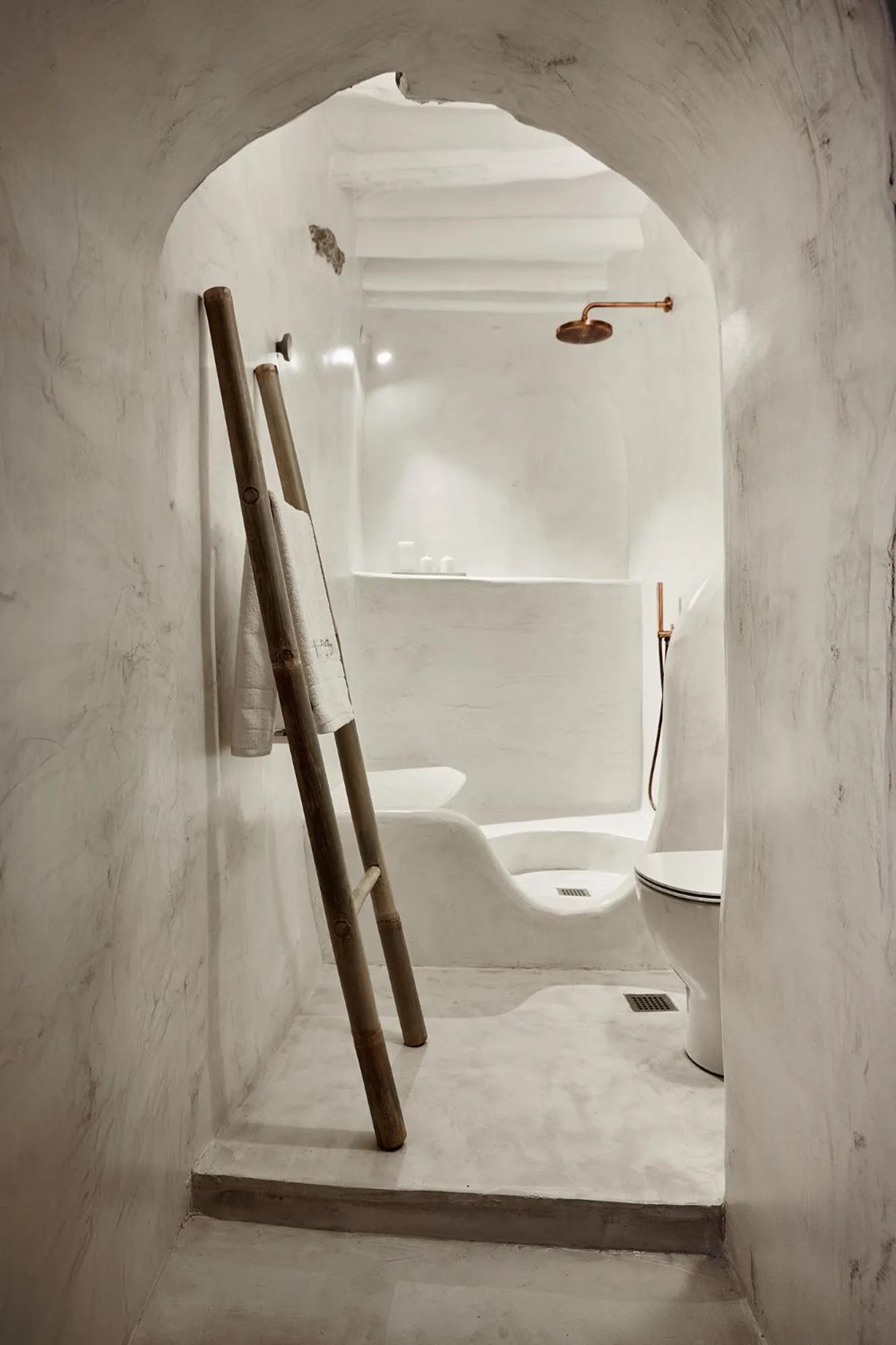 Bathroom in Living Theros Luxury Suites