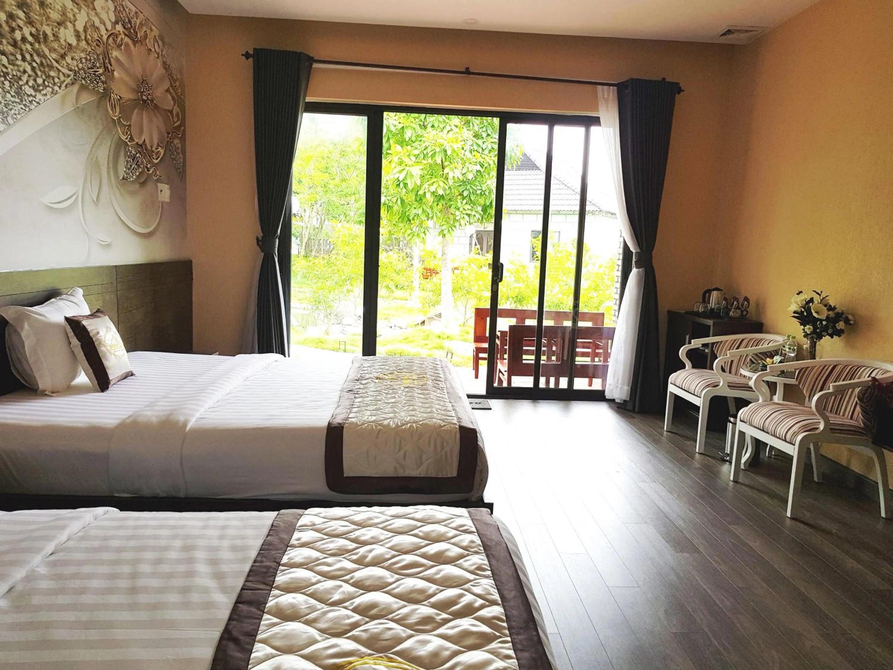 Bed in Sang Như Ngọc Resort
