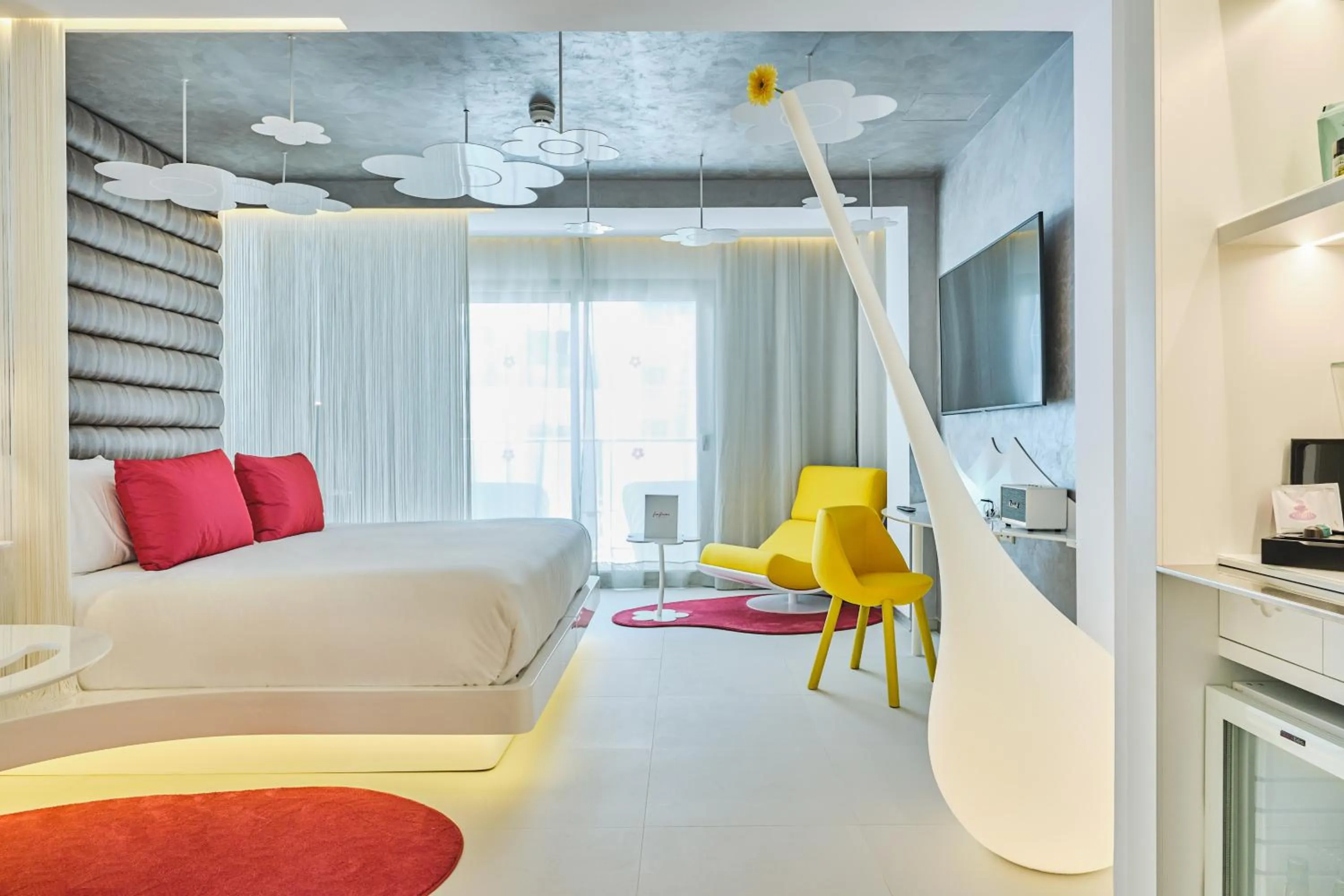 Bed in Five Flowers Hotel Formentera, member of Melia Collection