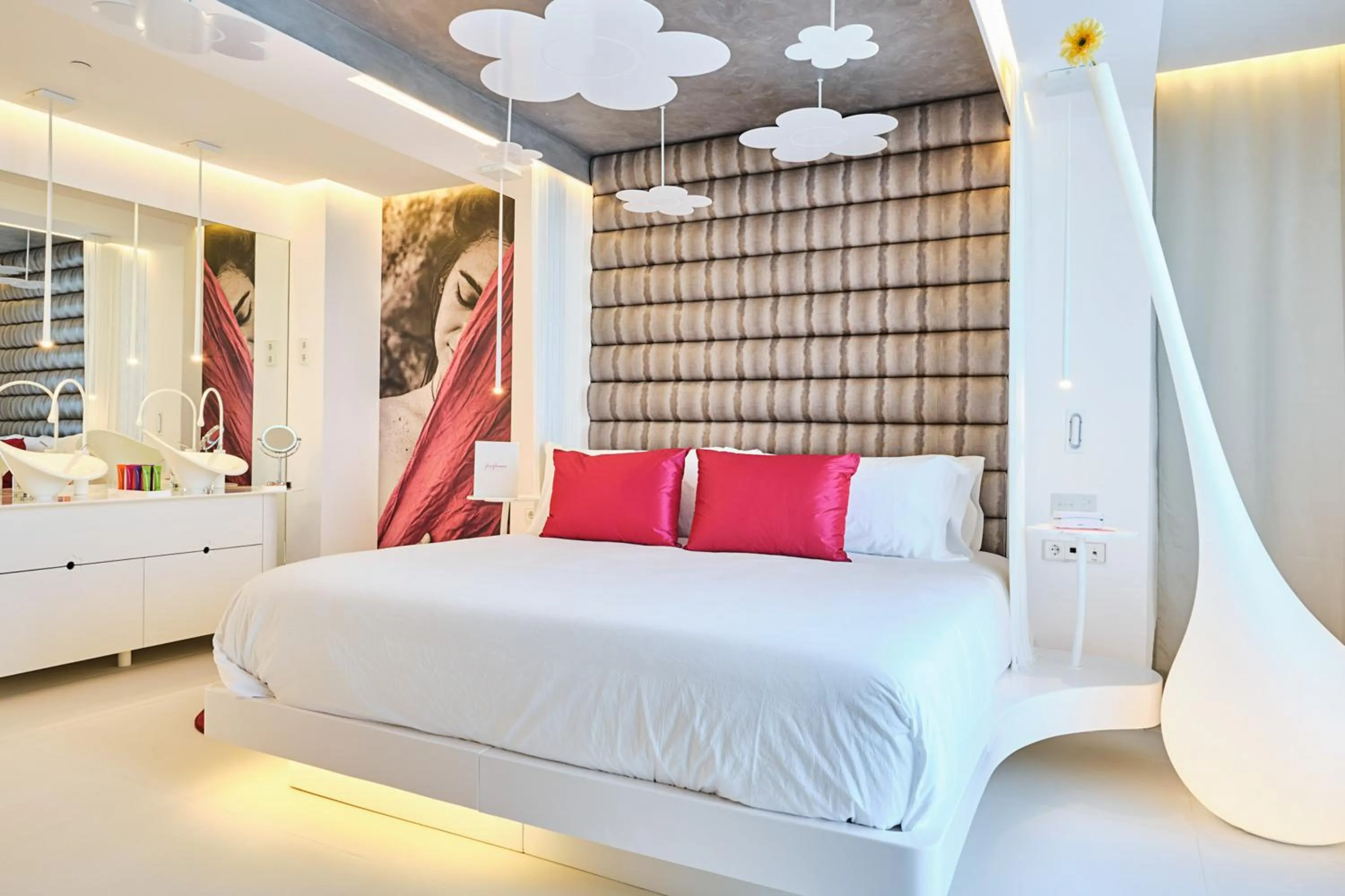 Bed in Five Flowers Hotel Formentera, member of Melia Collection