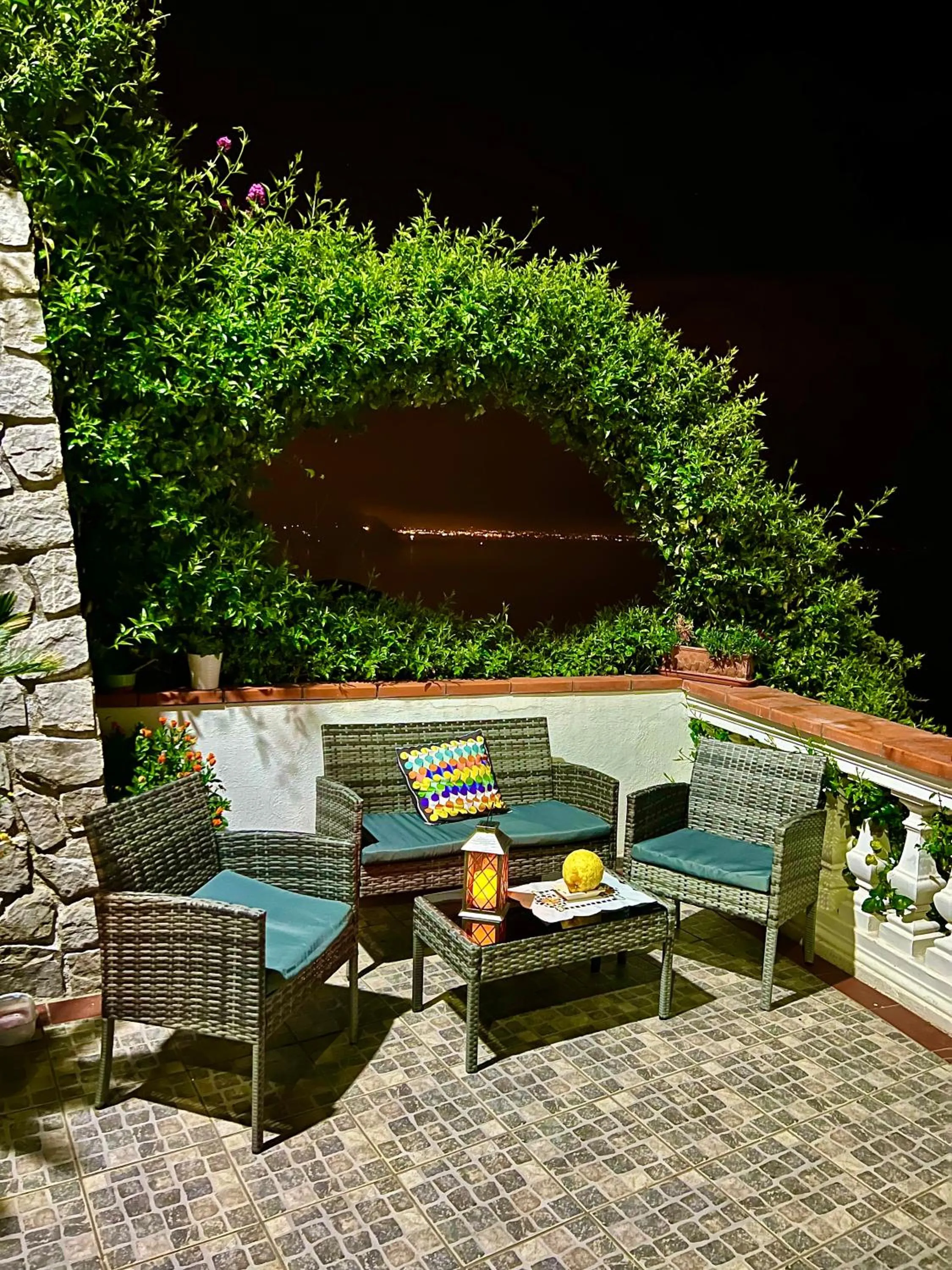 Patio in B&B Il Pavone