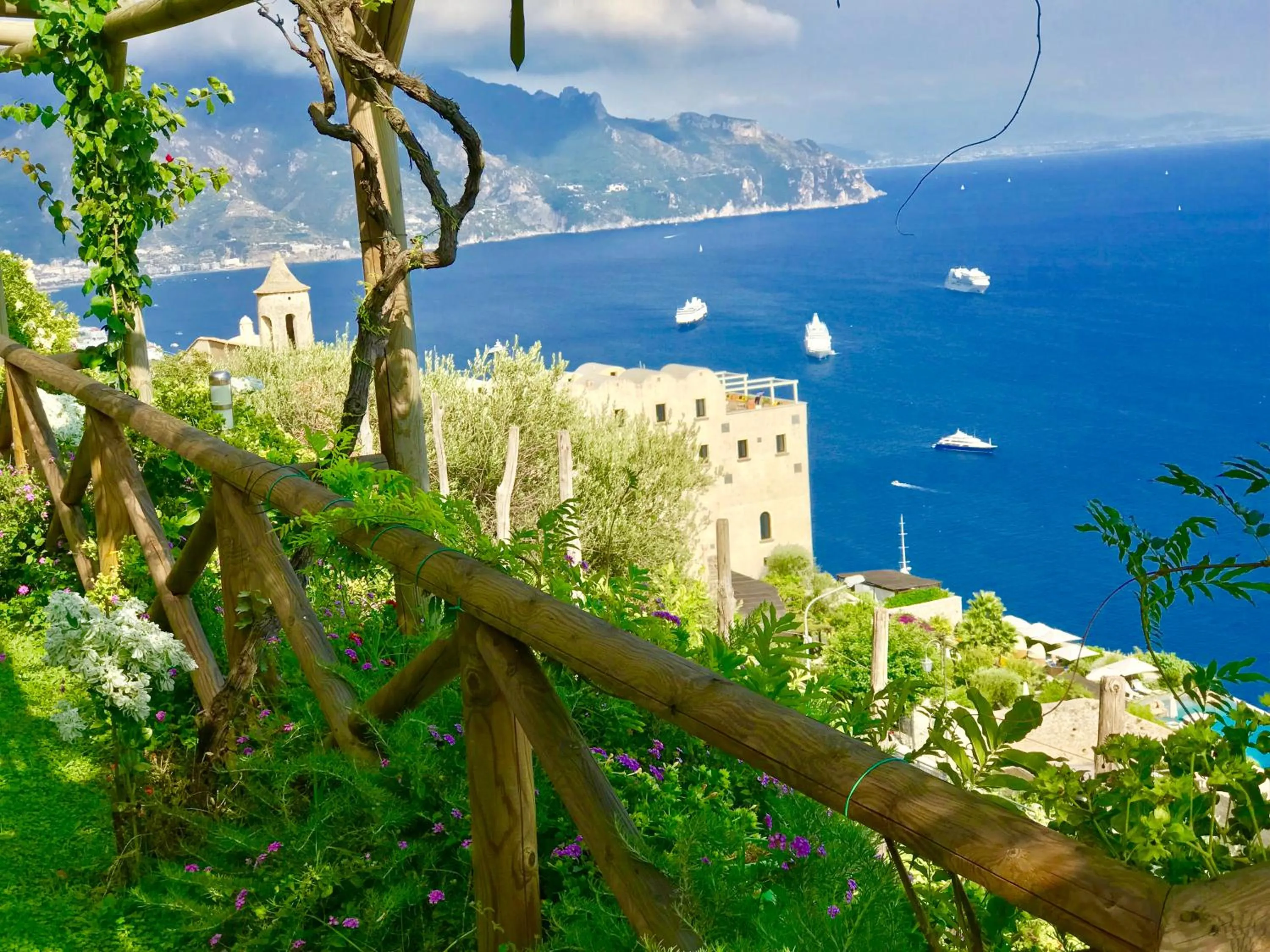 Garden in B&B Il Pavone