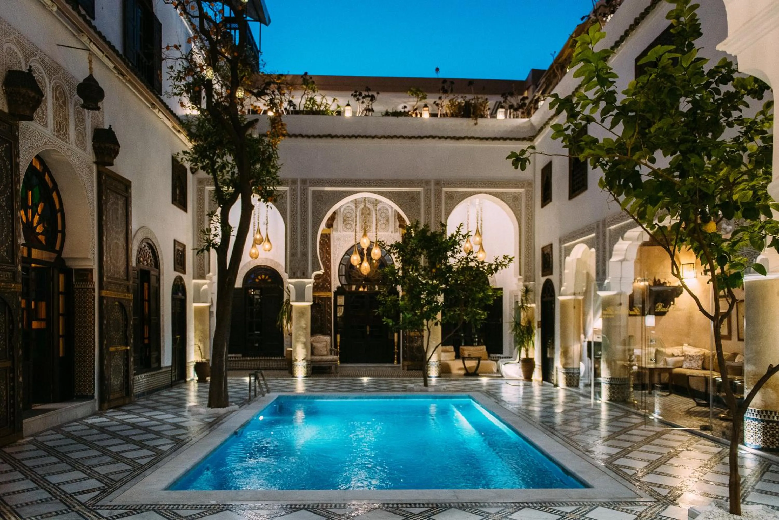 Property building in Riad Maison Bleue and Spa