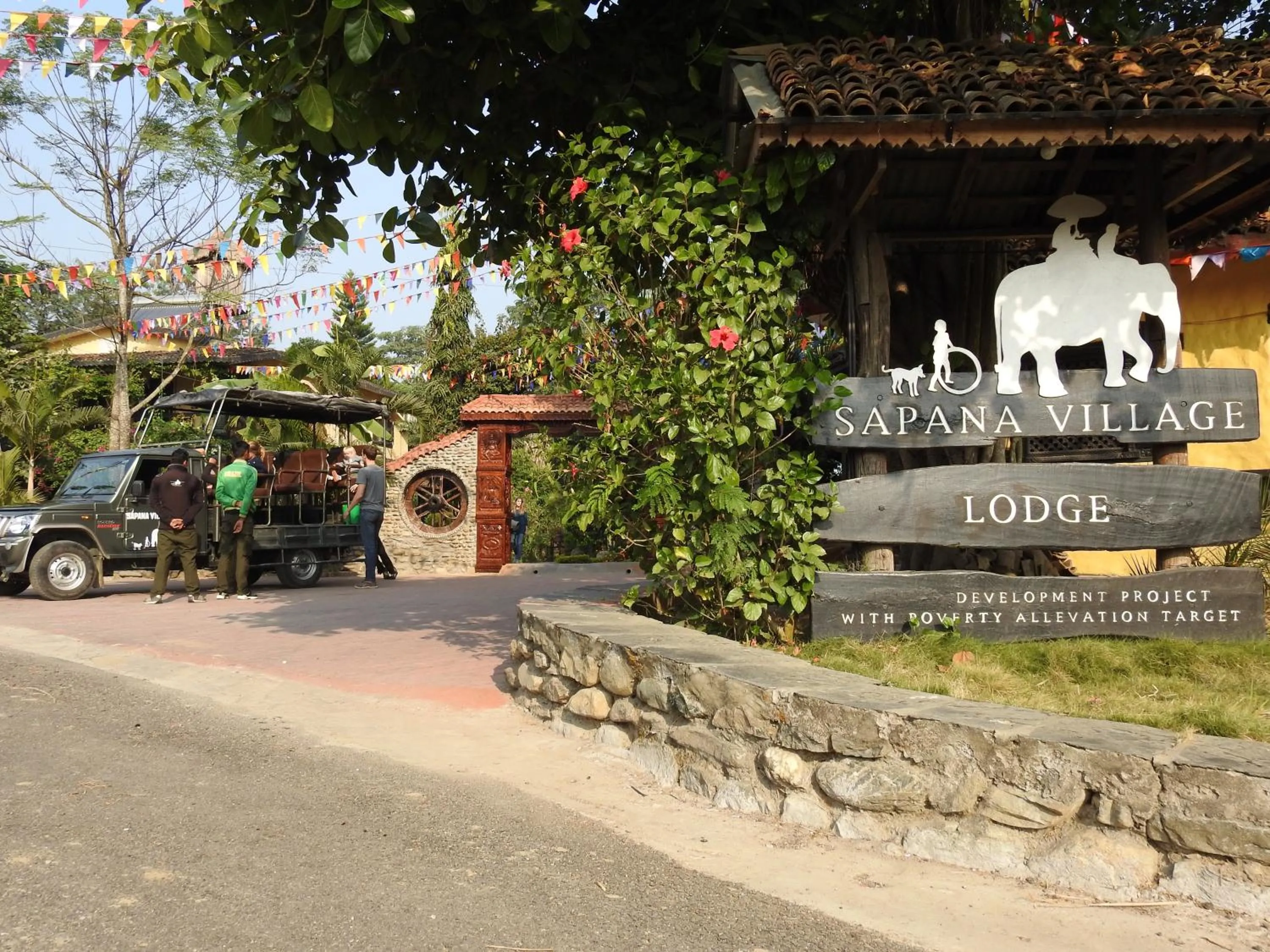 Facade/entrance in Sapana Village Lodge