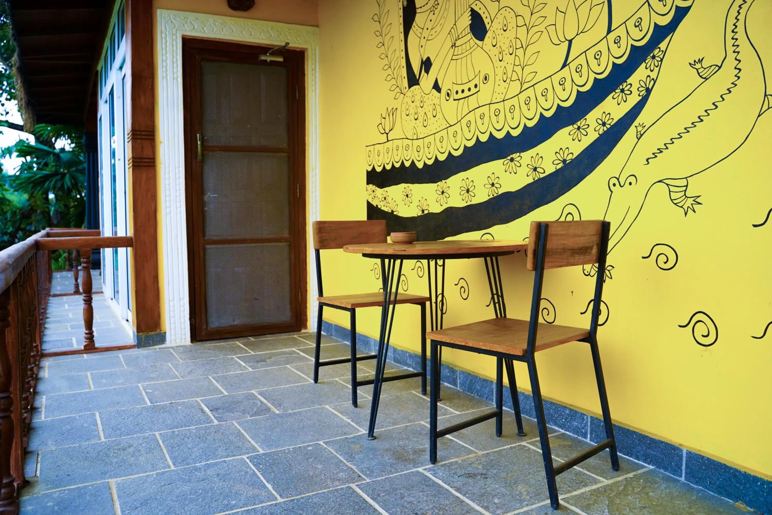 Seating area in Sapana Village Lodge