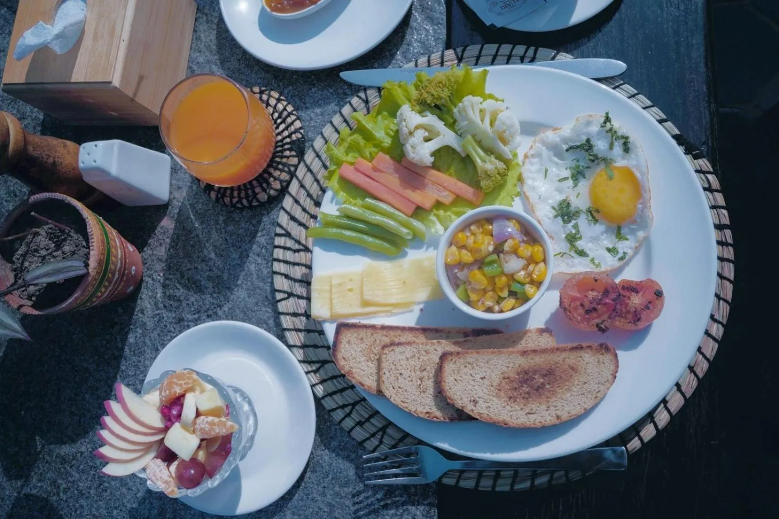 Food in Sapana Village Lodge