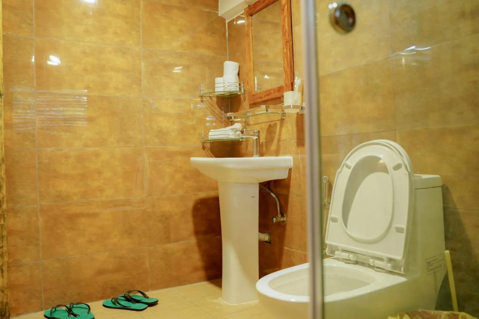 Toilet in Sapana Village Lodge