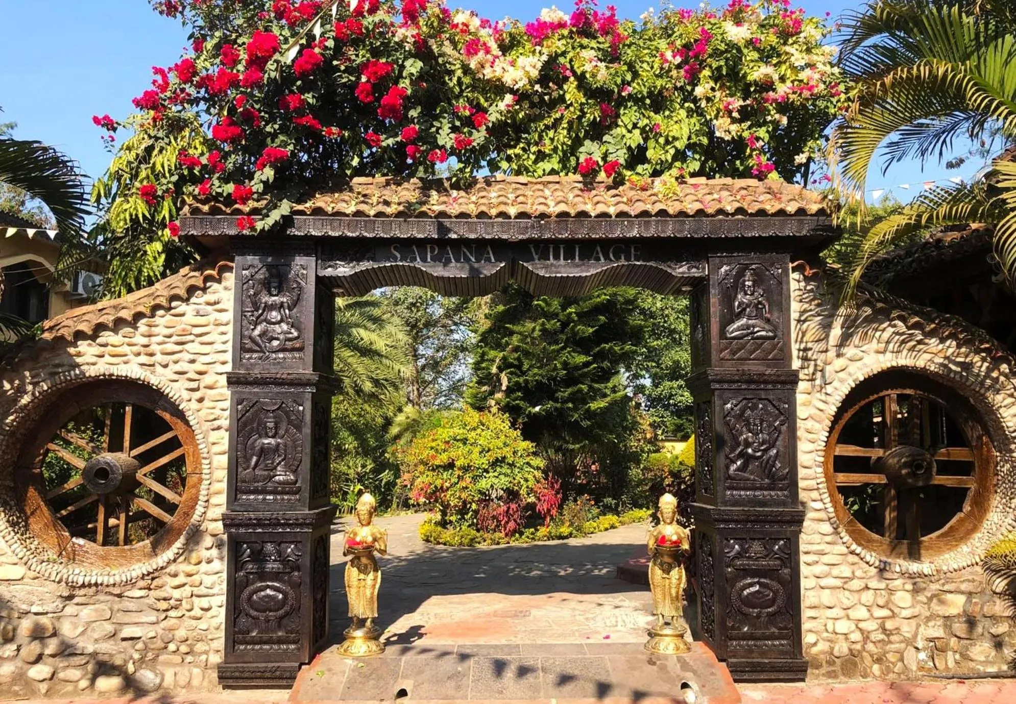 Facade/entrance in Sapana Village Lodge