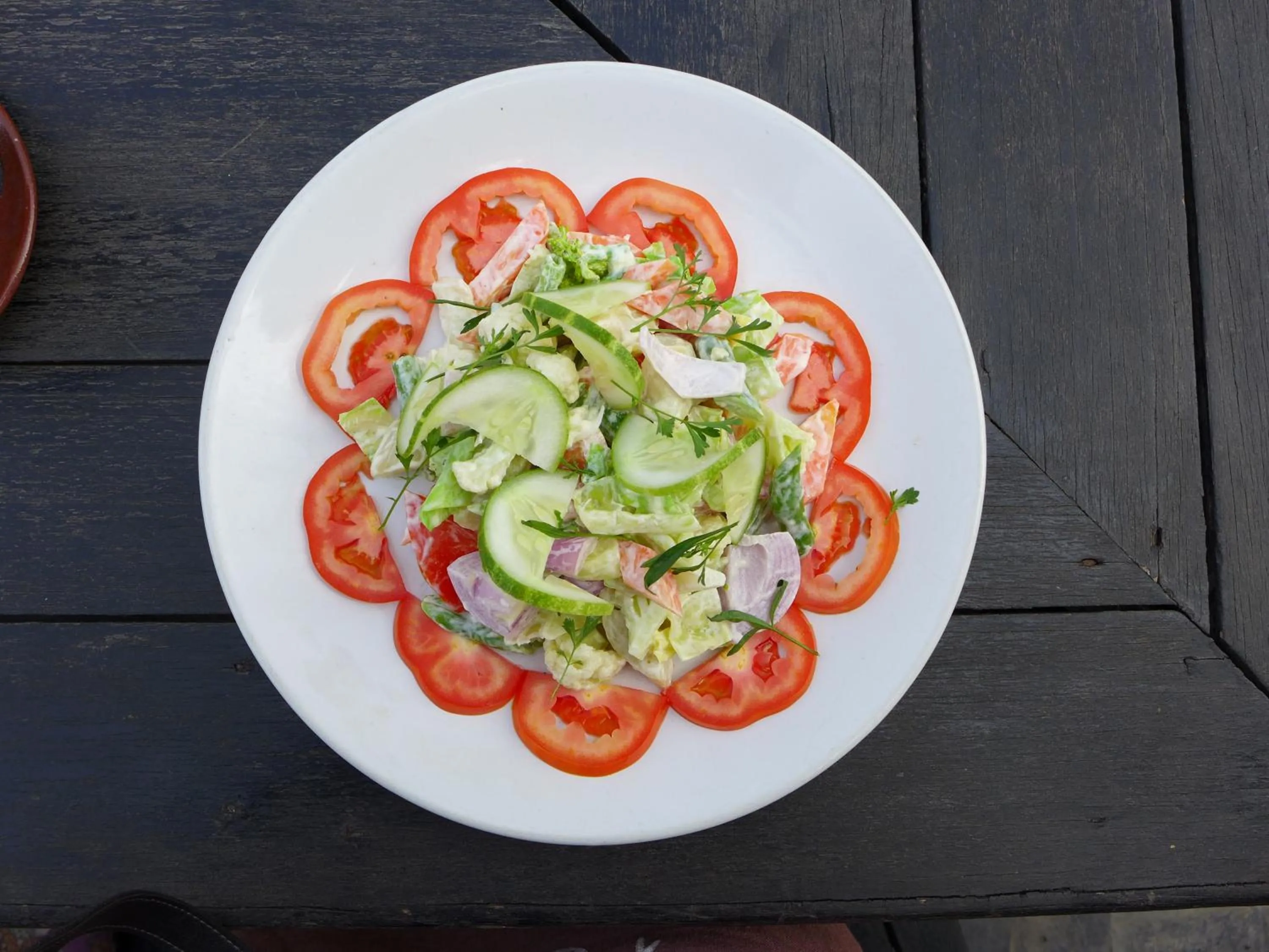 Breakfast in Sapana Village Lodge
