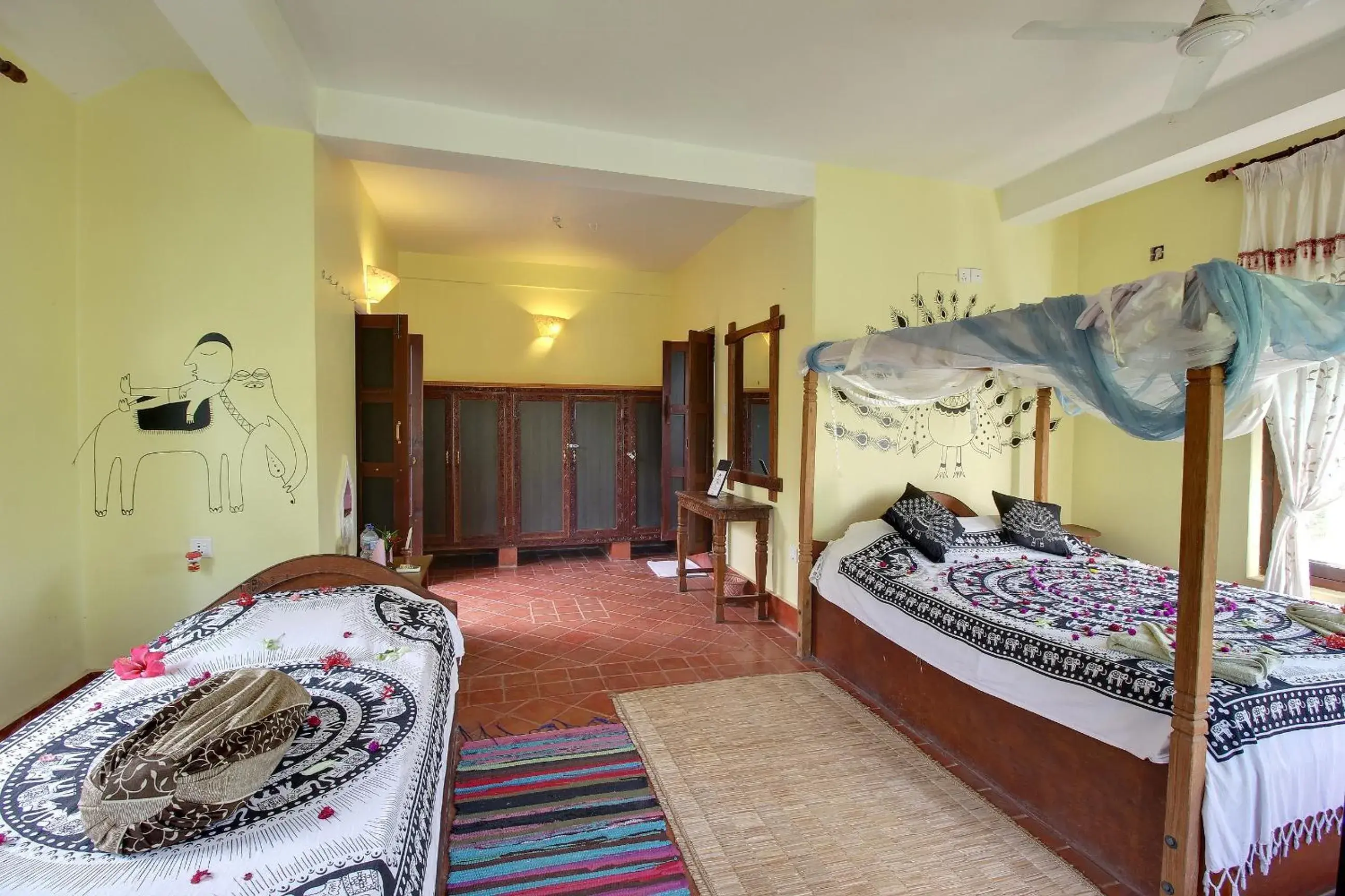 Deluxe Twin Room in Sapana Village Lodge Deluxe Twin Room in Sapana Village Lodge