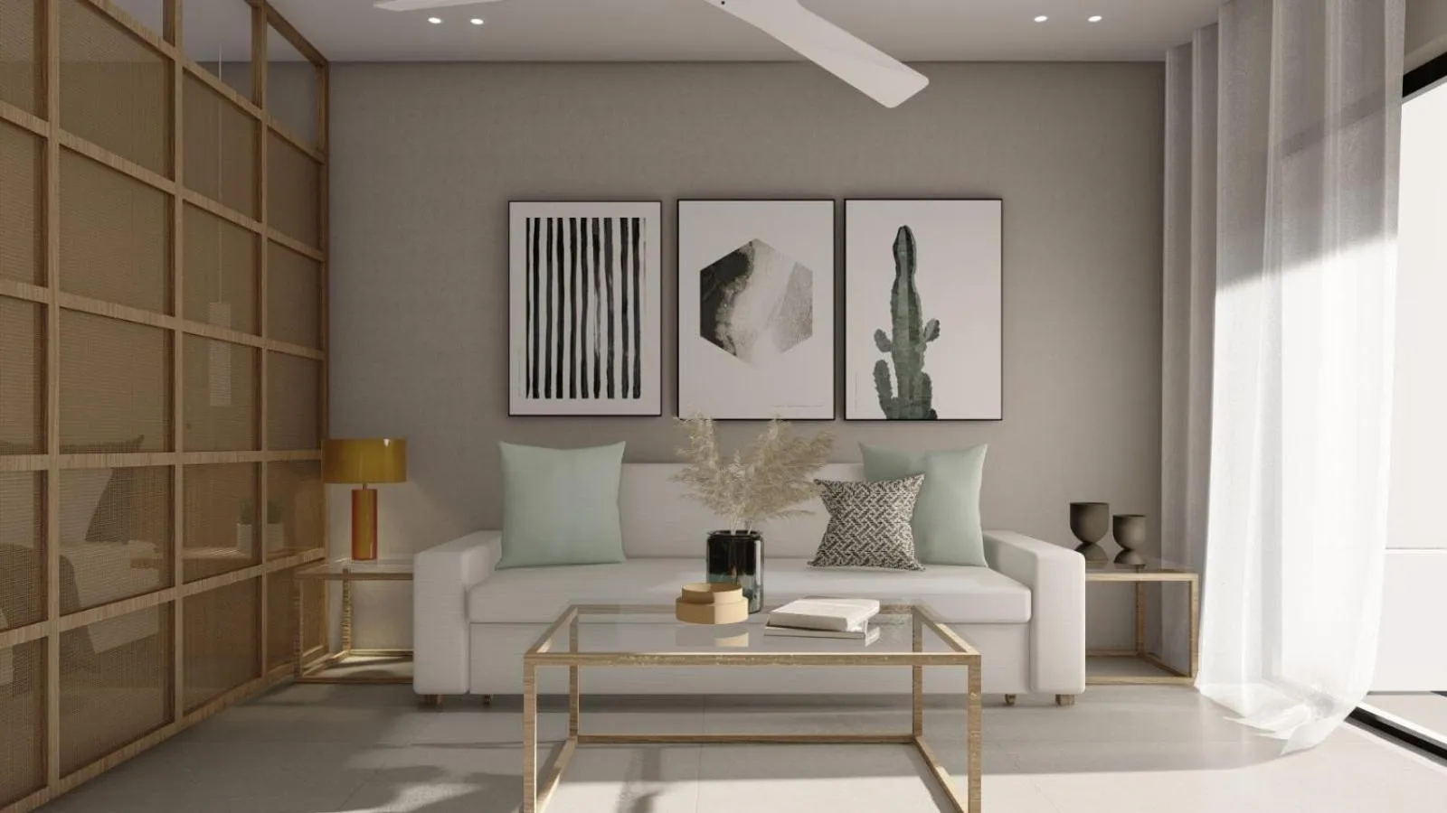 Seating area in Villa Maraki