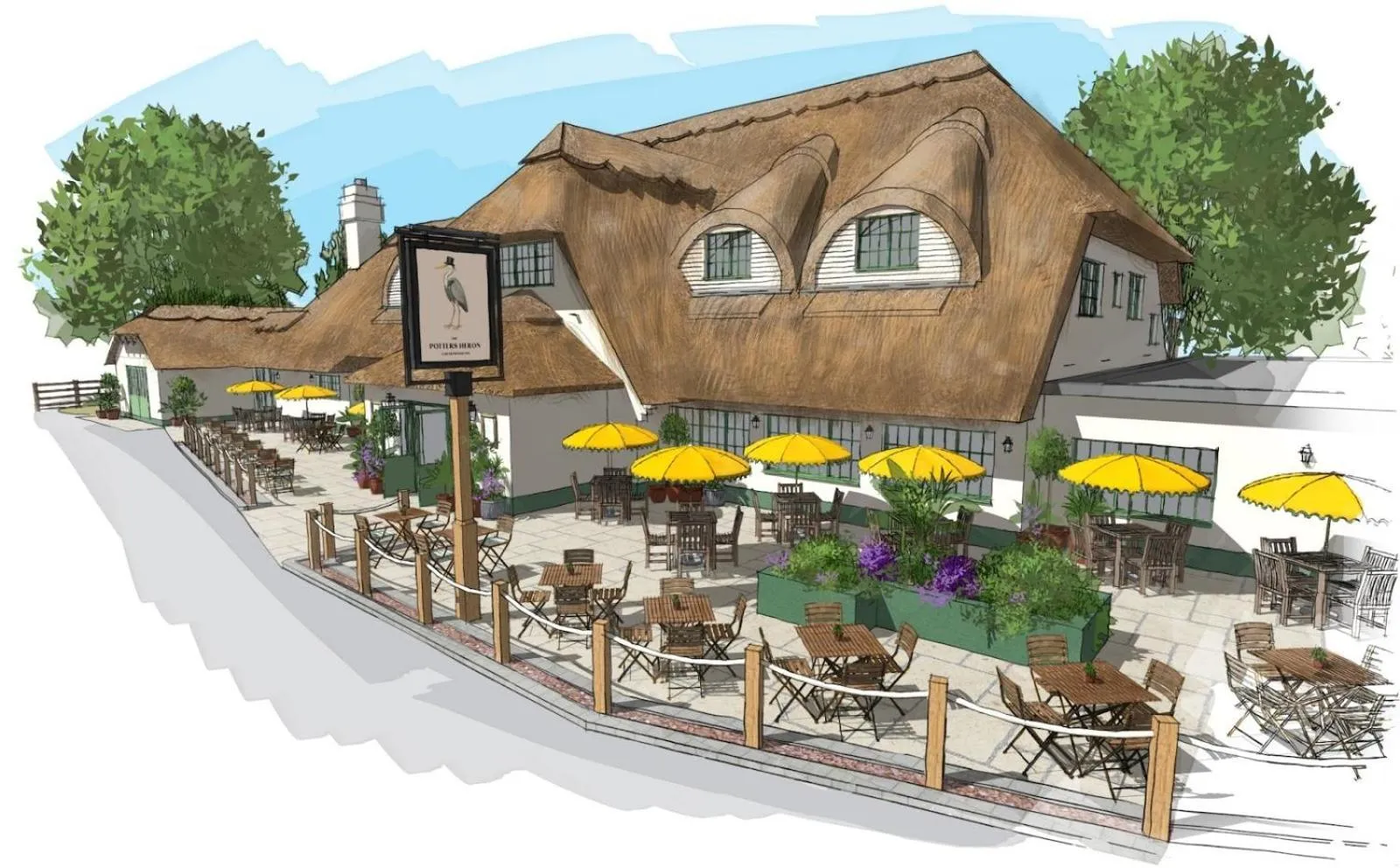 The Potters Heron - A Heartwood Inn