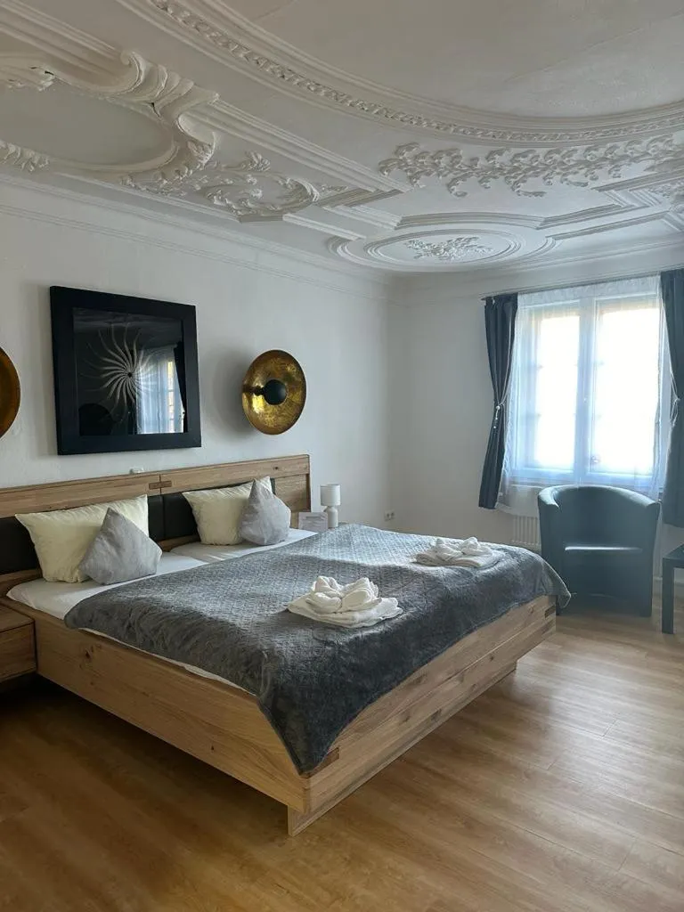 Bed in Hotel Zum Goldenen Anker