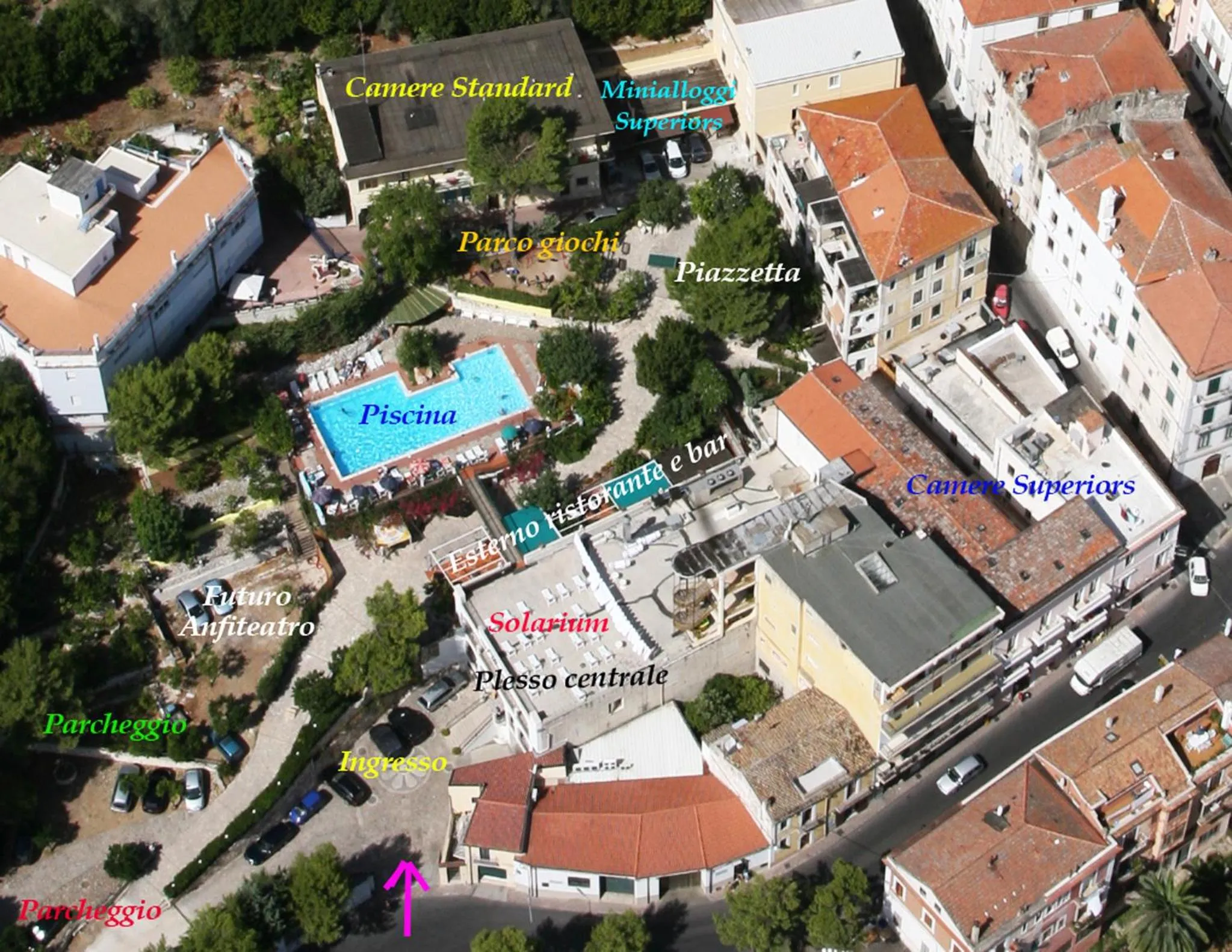 Bird's eye view in Park Hotel Villa Americana