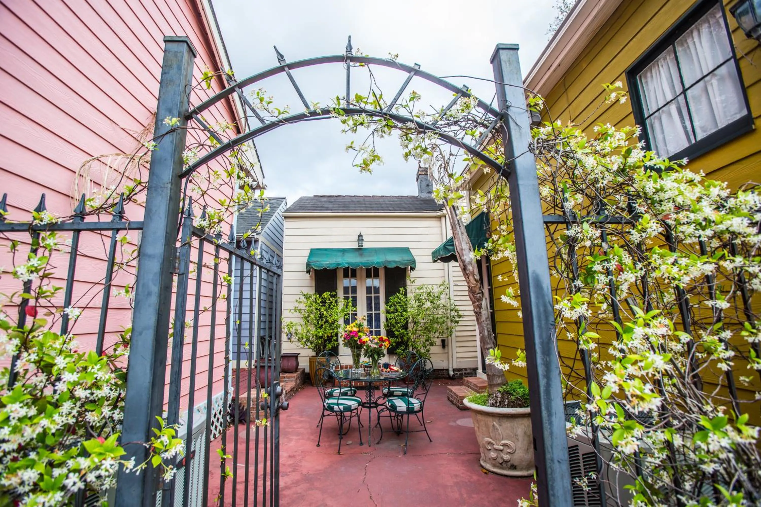 Garden view in New Orleans Jazz Quarters