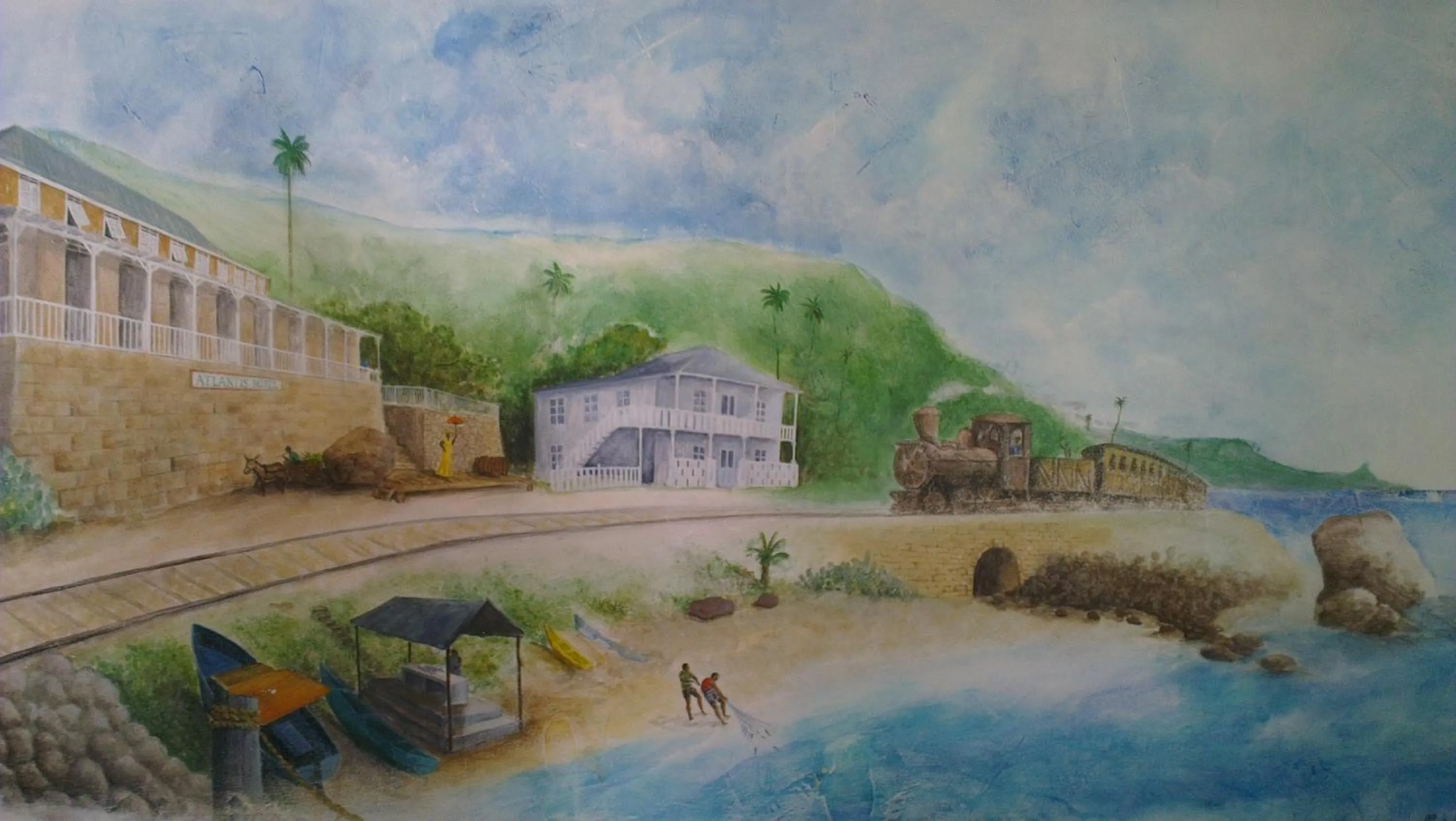 Text overlay in The Atlantis Historic Inn