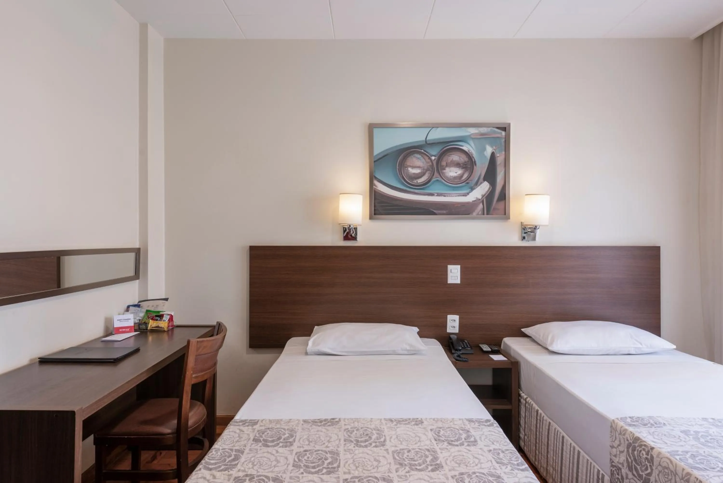 Bedroom, Bed in Monreale Express Ribeirão Preto