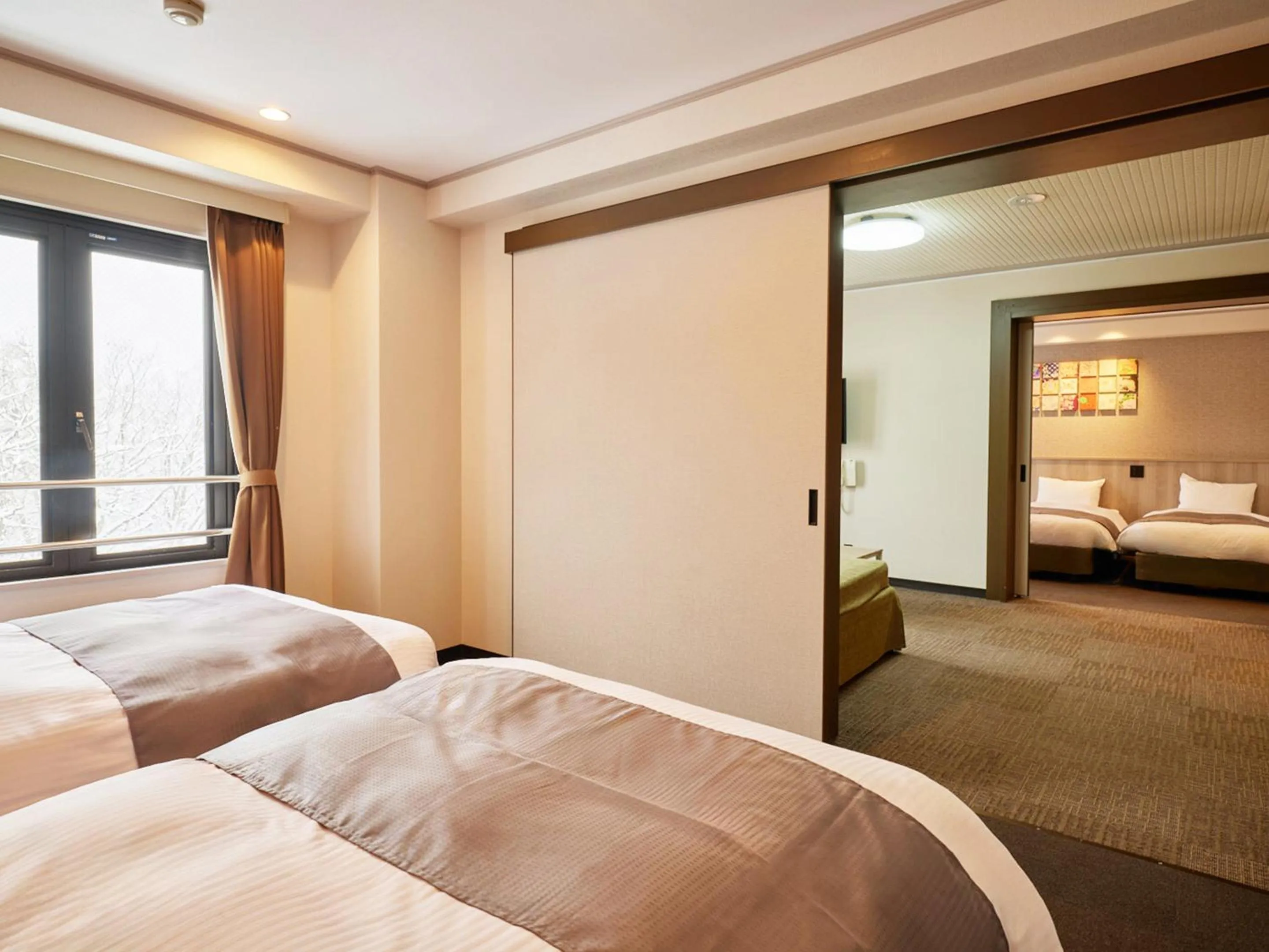 Bed in Hotel Abest Happo Aldea