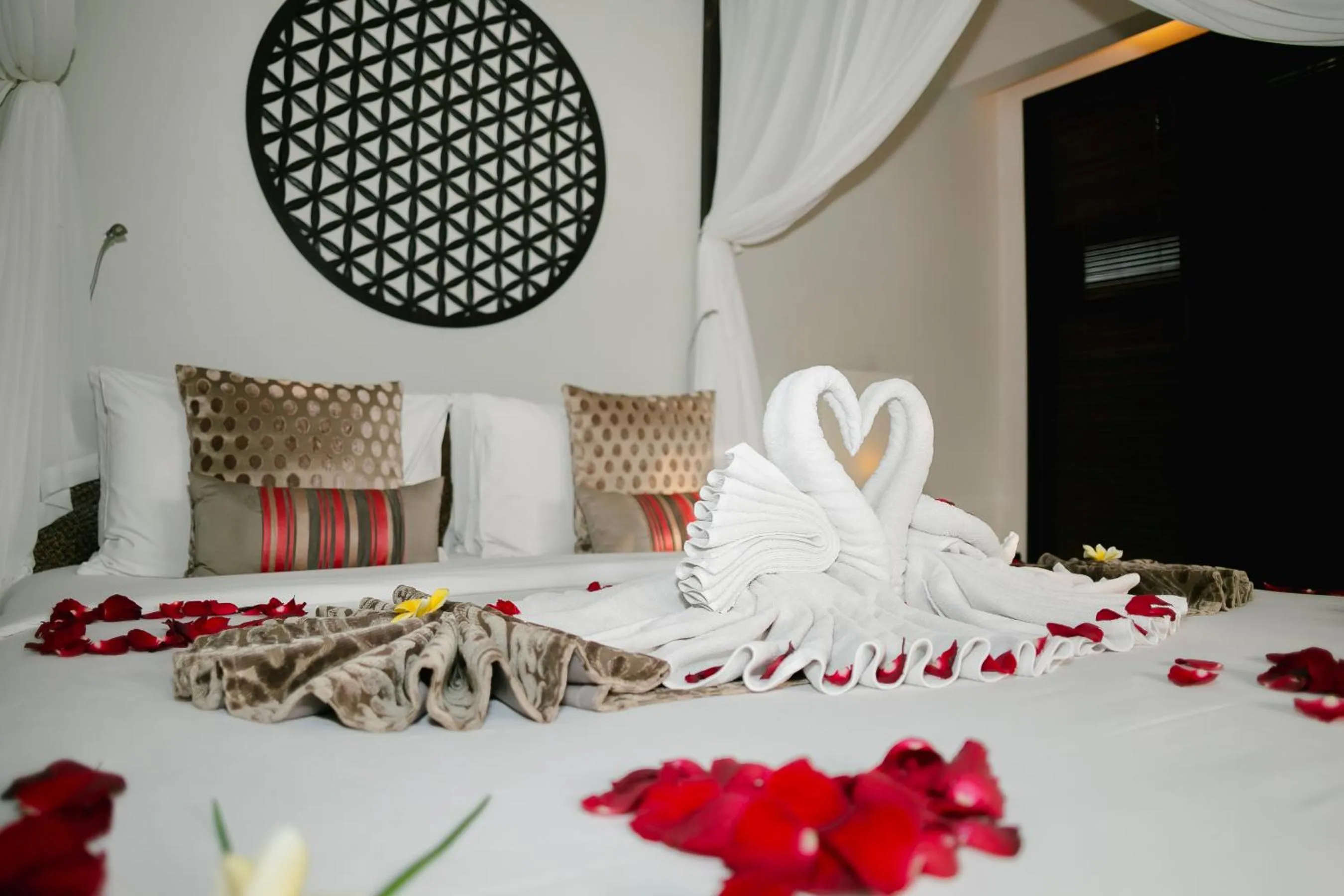 Decorative detail, Bed in Villa Air Bali Boutique Resort and Spa