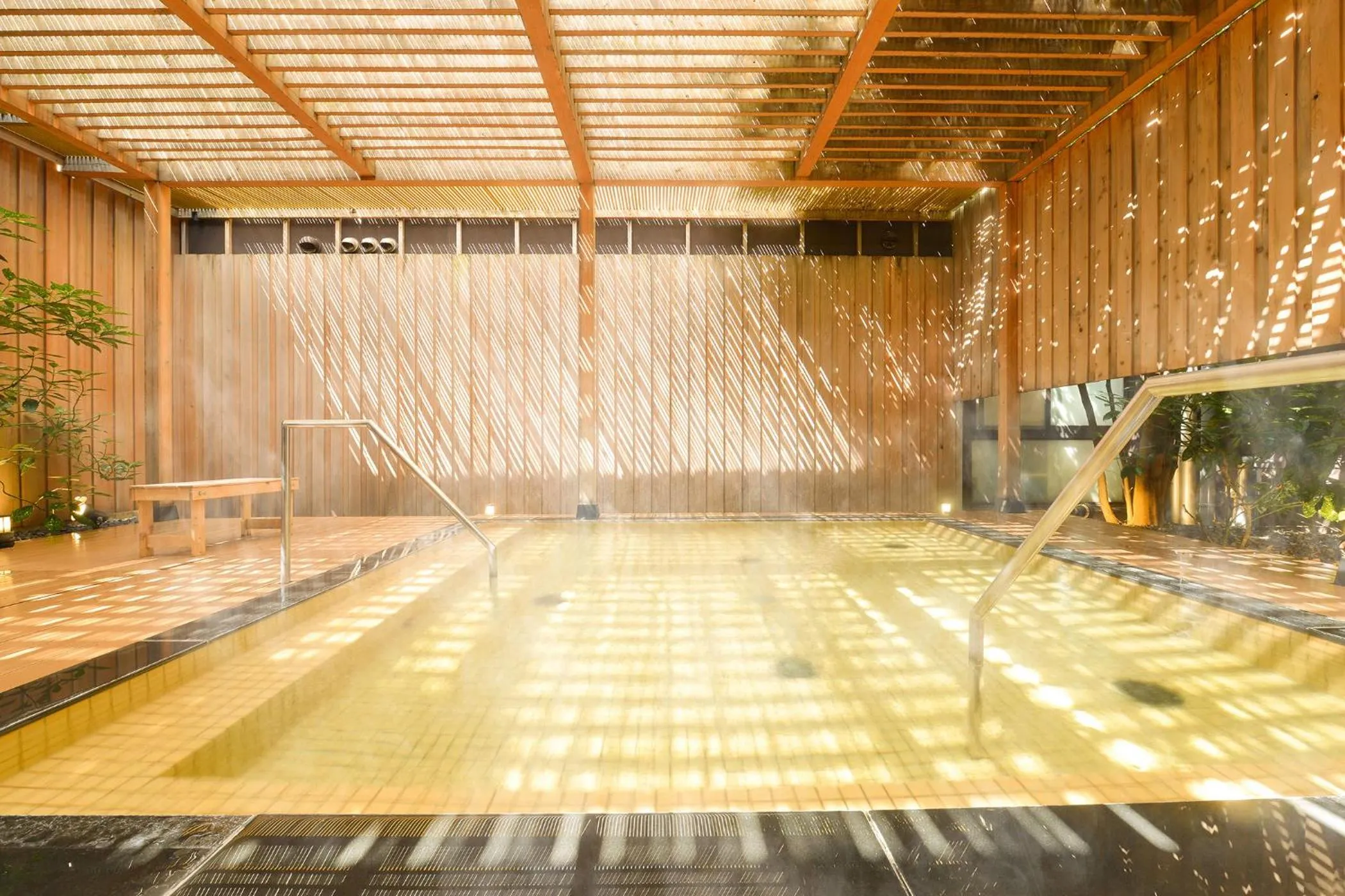 Open Air Bath in Ooedo Onsen Monogatari Awara