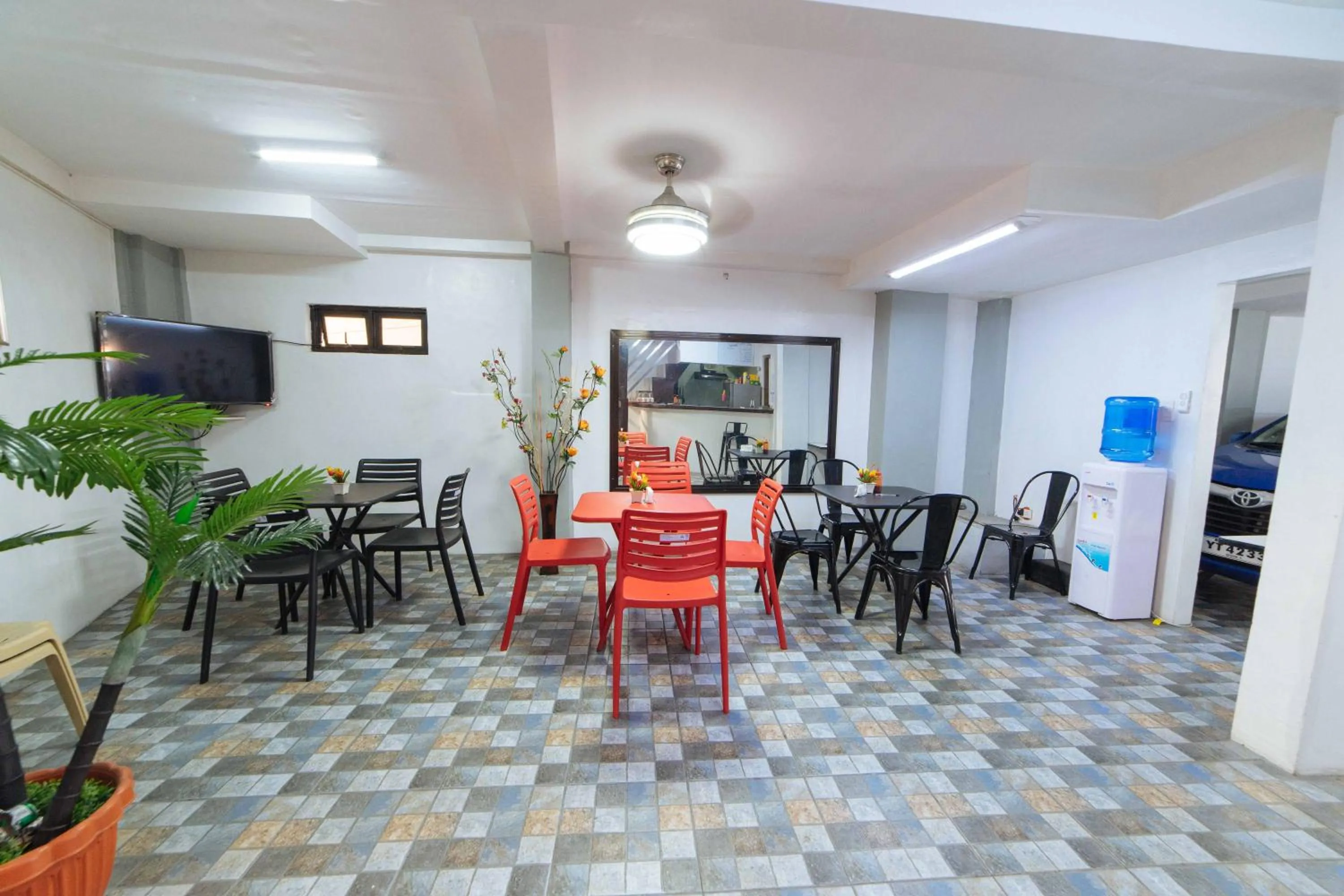 Seating area in RedDoorz at San Antonio Binan Laguna