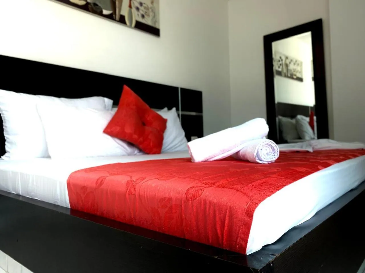 Bed in Hotel Suite Royal