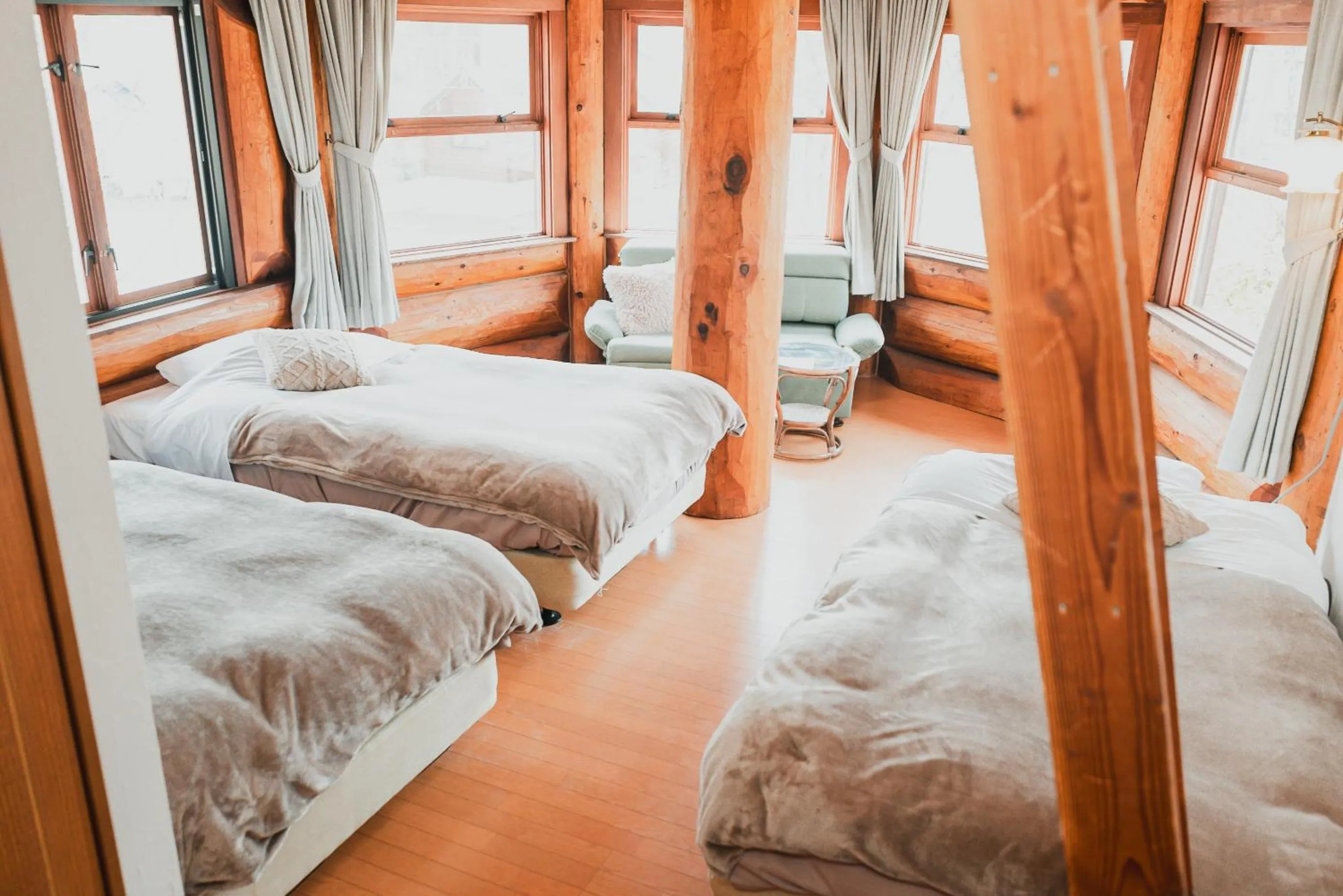 Photo of the whole room, Bed in Hakuba Brownie Cottages