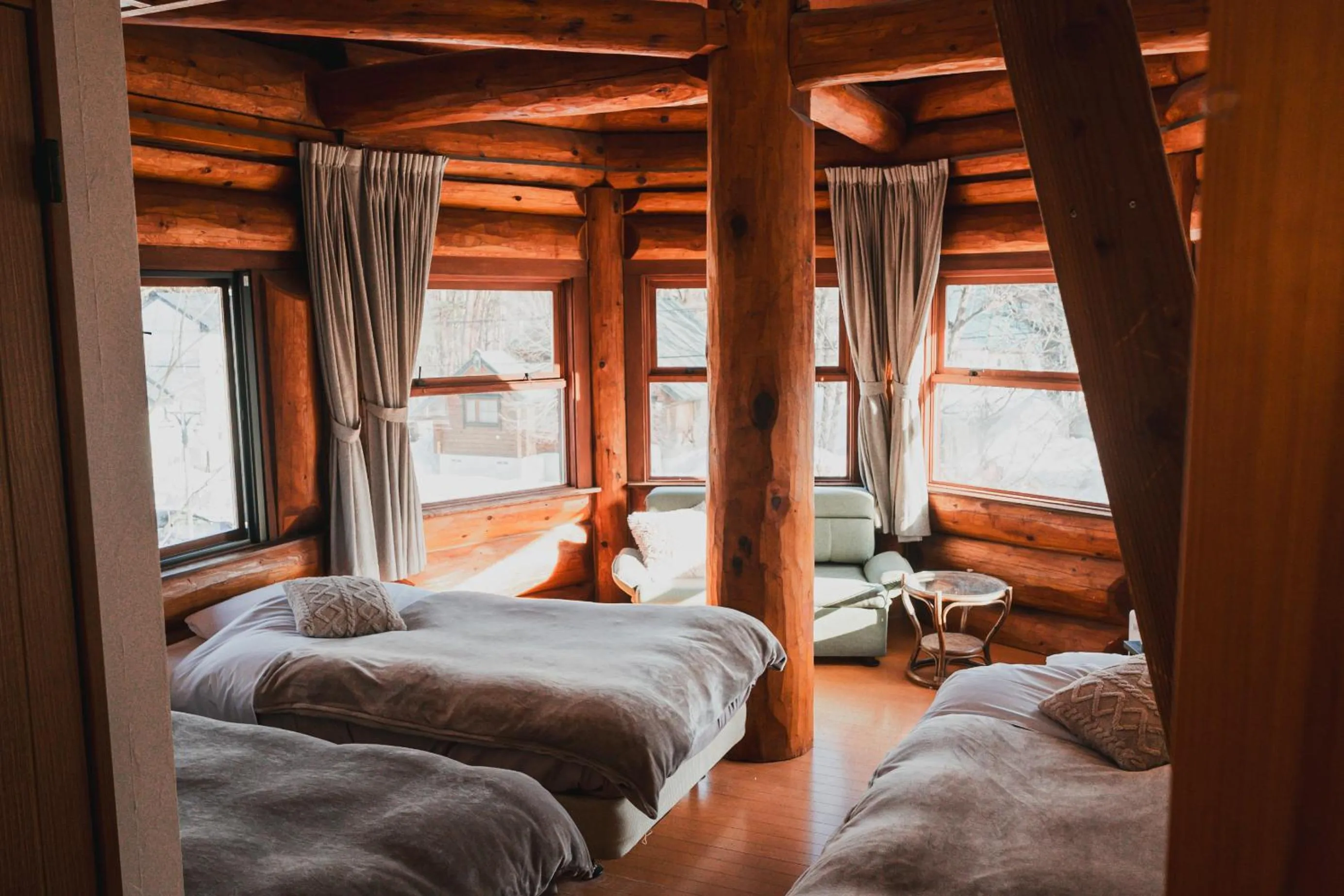 Photo of the whole room, Bed in Hakuba Brownie Cottages