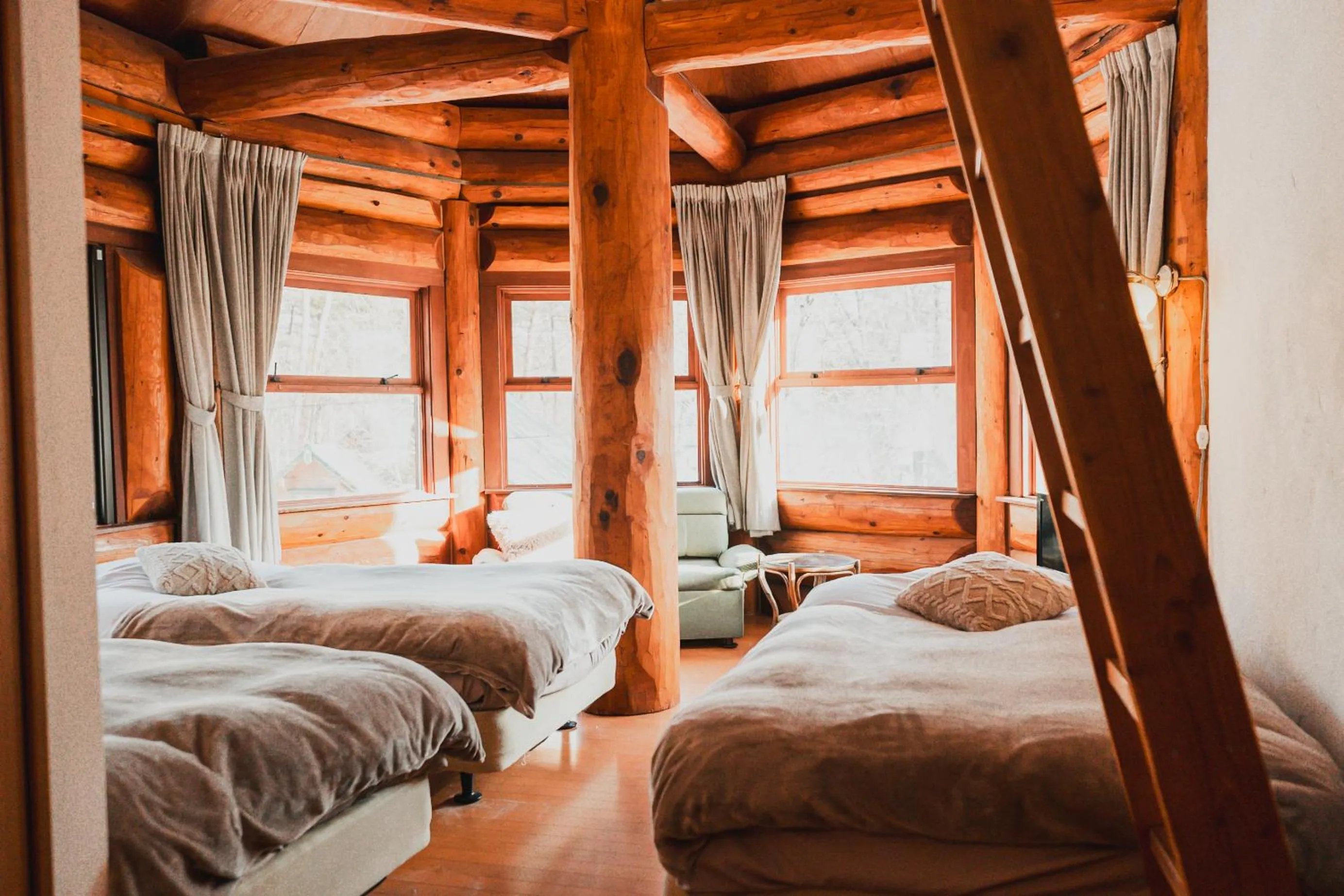 Photo of the whole room, Bed in Hakuba Brownie Cottages