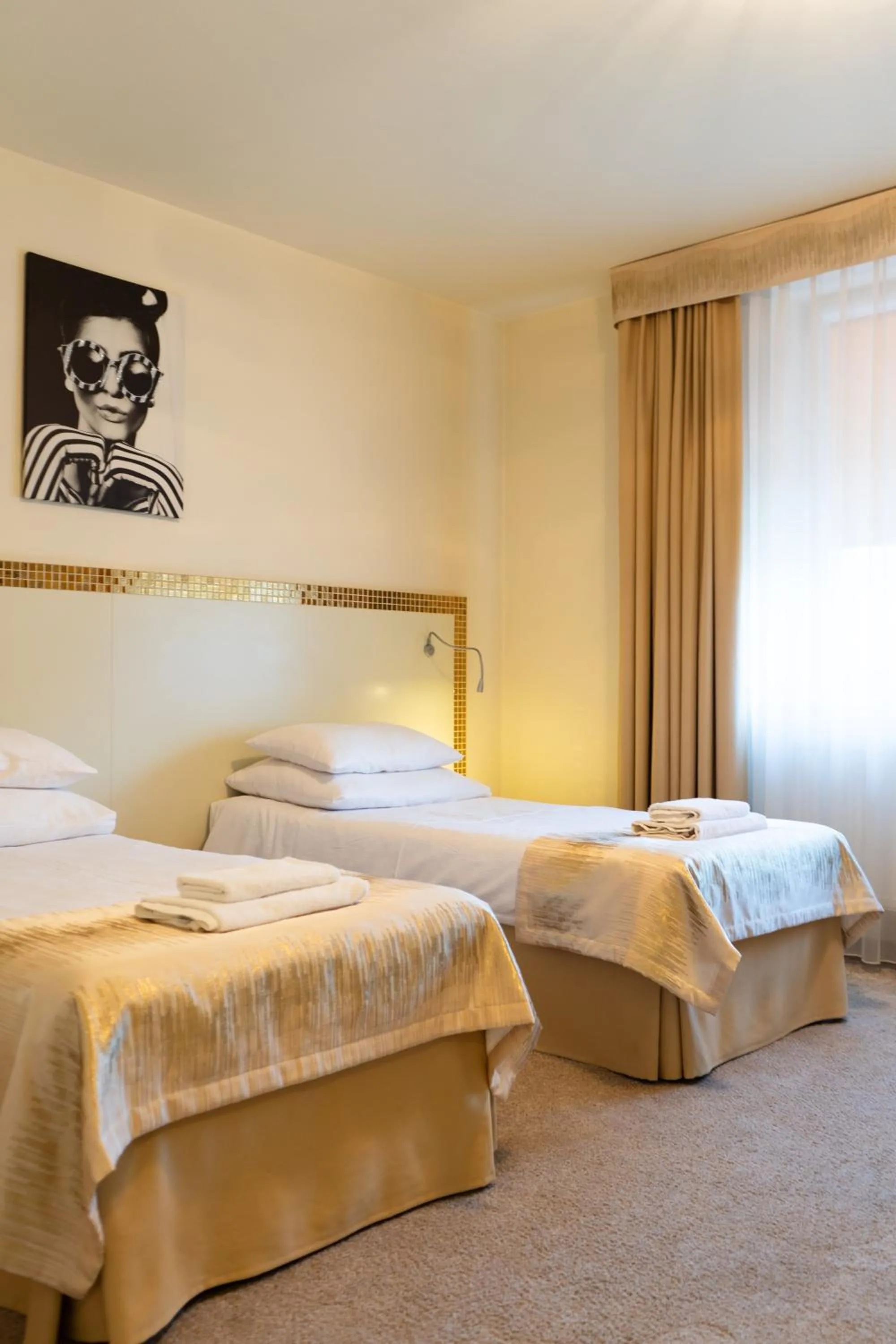 Bed in Hotel Court Wellness&Spa