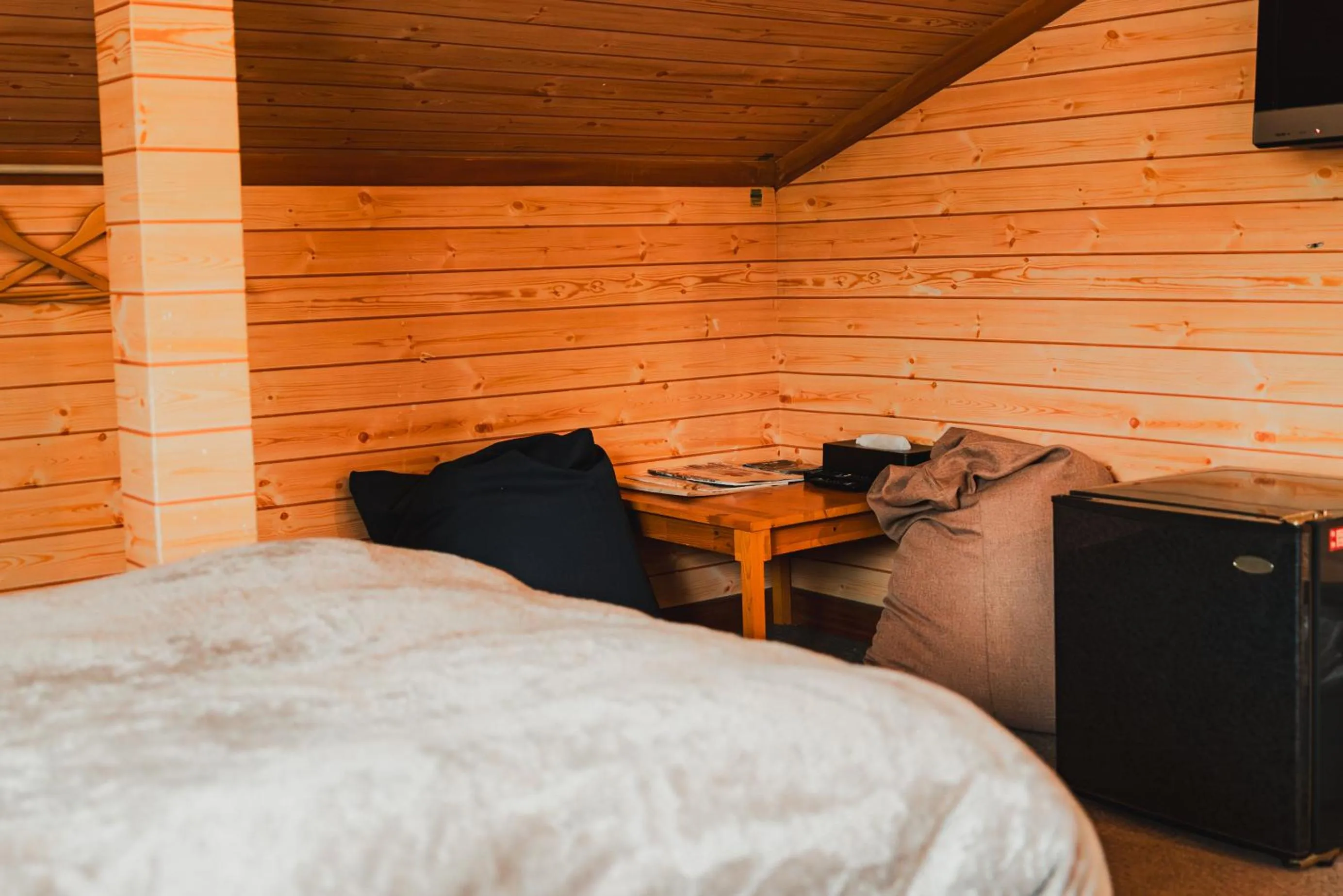 Photo of the whole room, Bed in Hakuba Pension & Log Hotel Meteor